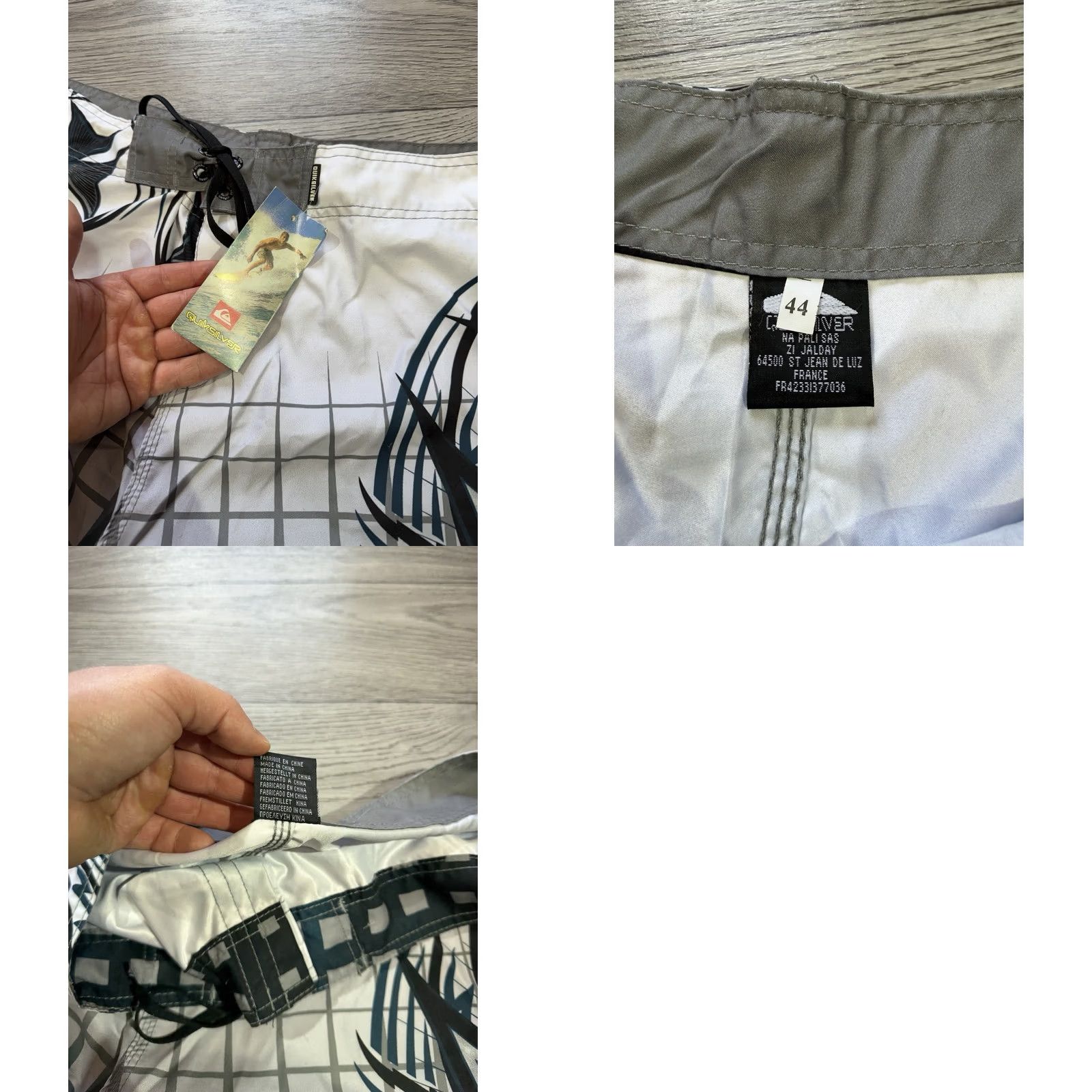 Billabong Quiksilver Surfing Mens Board Shorts Trunks 44 White Cross Iron Trunks Size US 44 / EU 60 - 8 Thumbnail