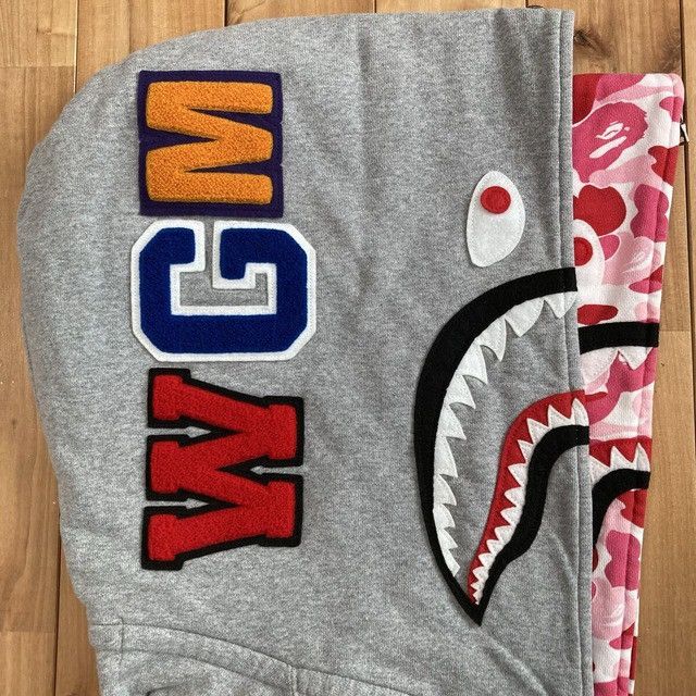Bape BAPE Double Shark Full Zip Hoodie ABC camo pink APE Size US XL / EU 56 / 4 - 4 Thumbnail