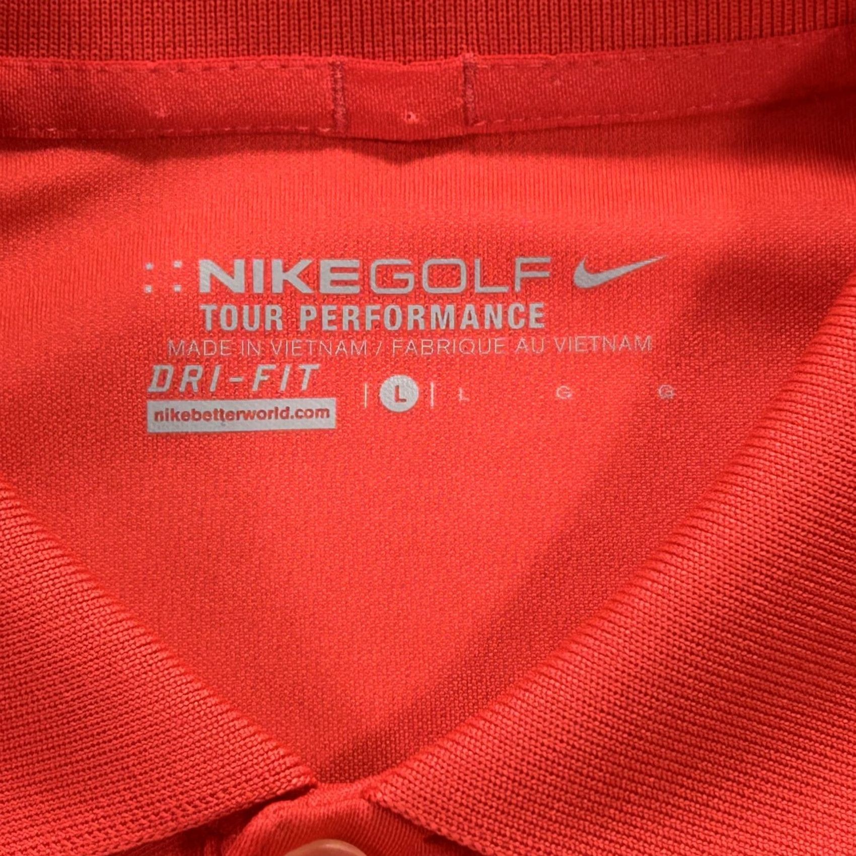 Nike Nike Golf Polo Shirt Mens L Red Tour Performance Dri-Fit Athletic 509167-647 Size US L / EU 52-54 / 3 - 4 Thumbnail