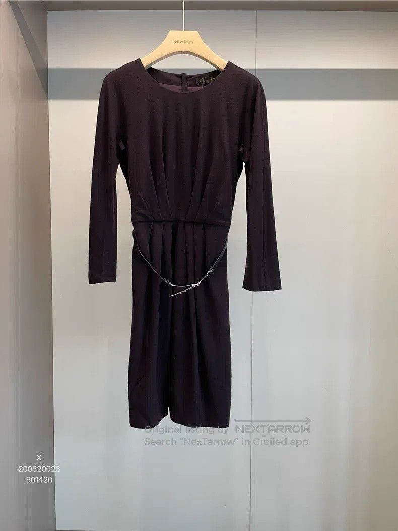 Loro Piana Loro Piana Claret Purple Cashmere and Wool Dress Size XS / US 0-2 / IT 36-38 - 1 Thumbnail