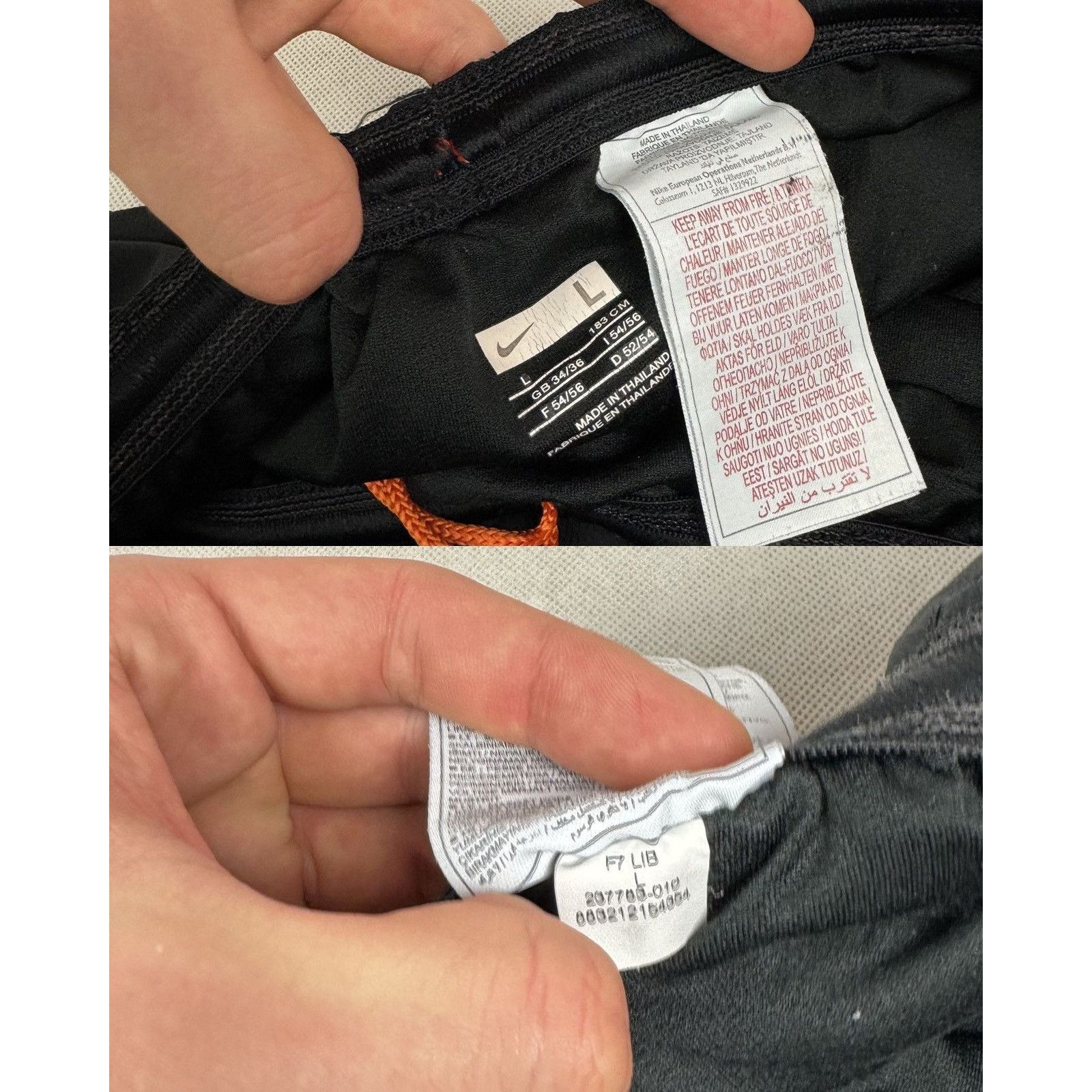 Nike Nike Mens Black Drawstring Waist Valencia CF Shorts Large Size US L / EU 52-54 / 3 - 2 Thumbnail