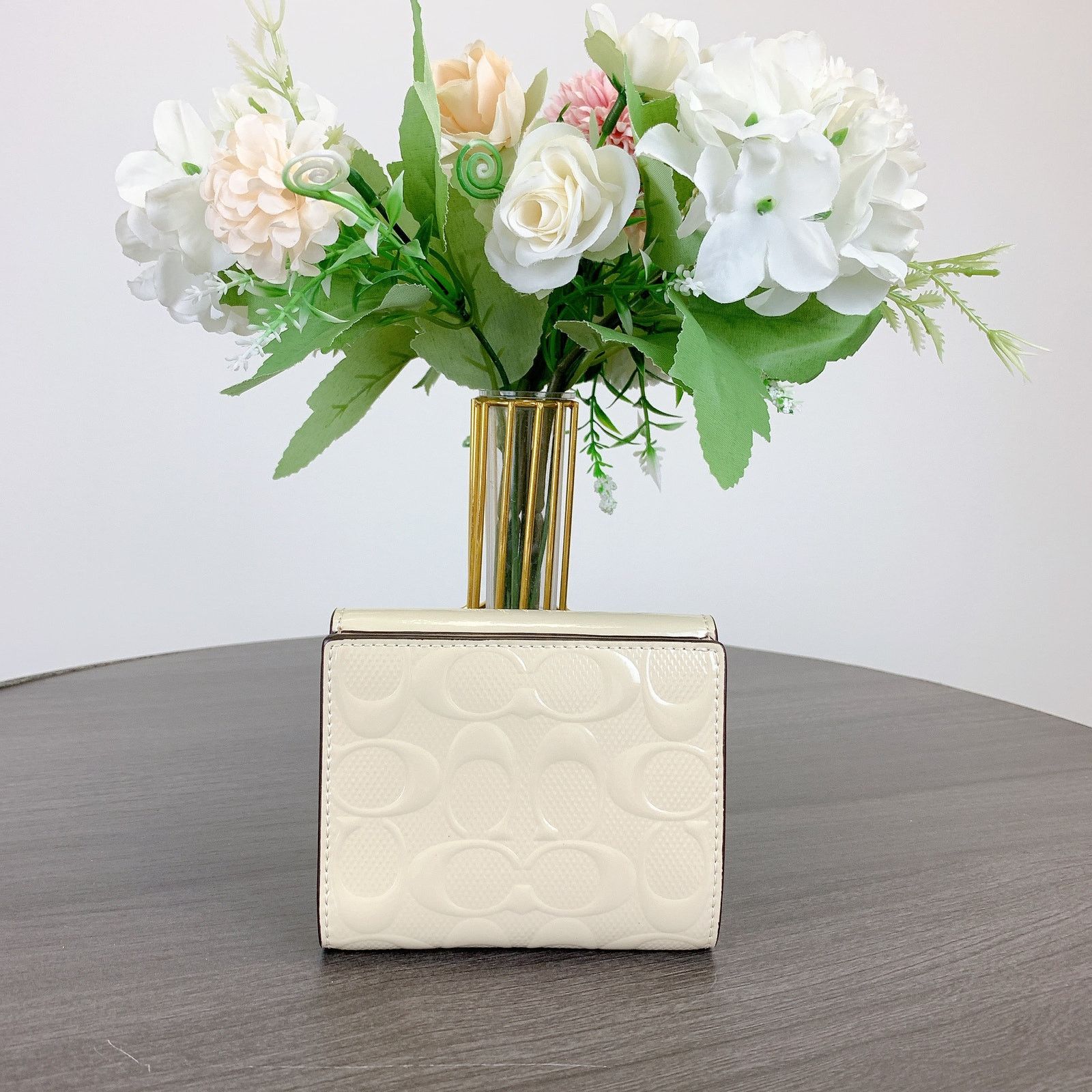 Coach Coach CT987 Small Morgan Wallet In Leather IN Chalk Size ONE SIZE - 3 Thumbnail