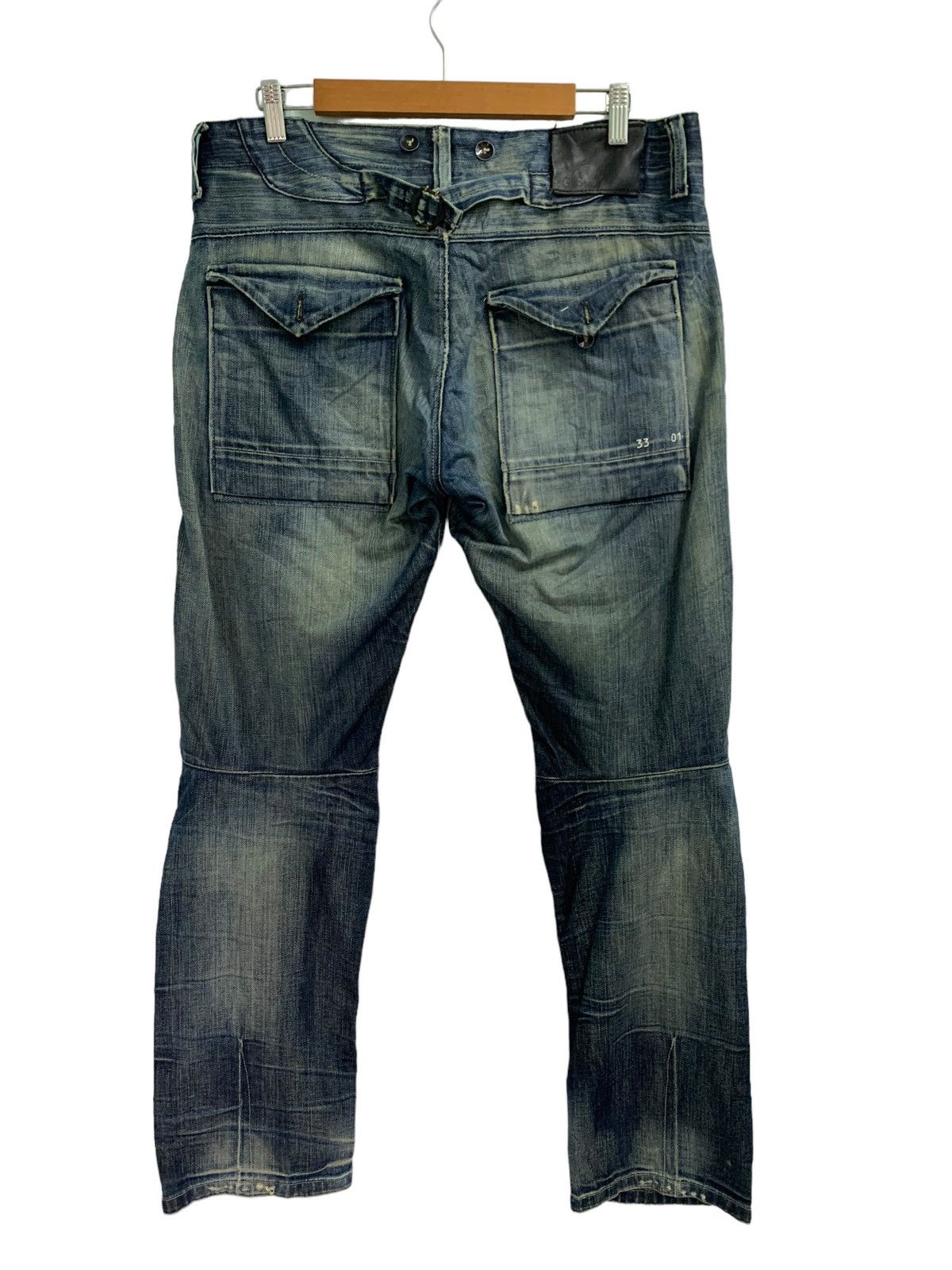 G-Star 🔥Rare Japanese Brand G-Star 3301 Distressed Jeans Size US 34 / EU 50 - 2 Thumbnail