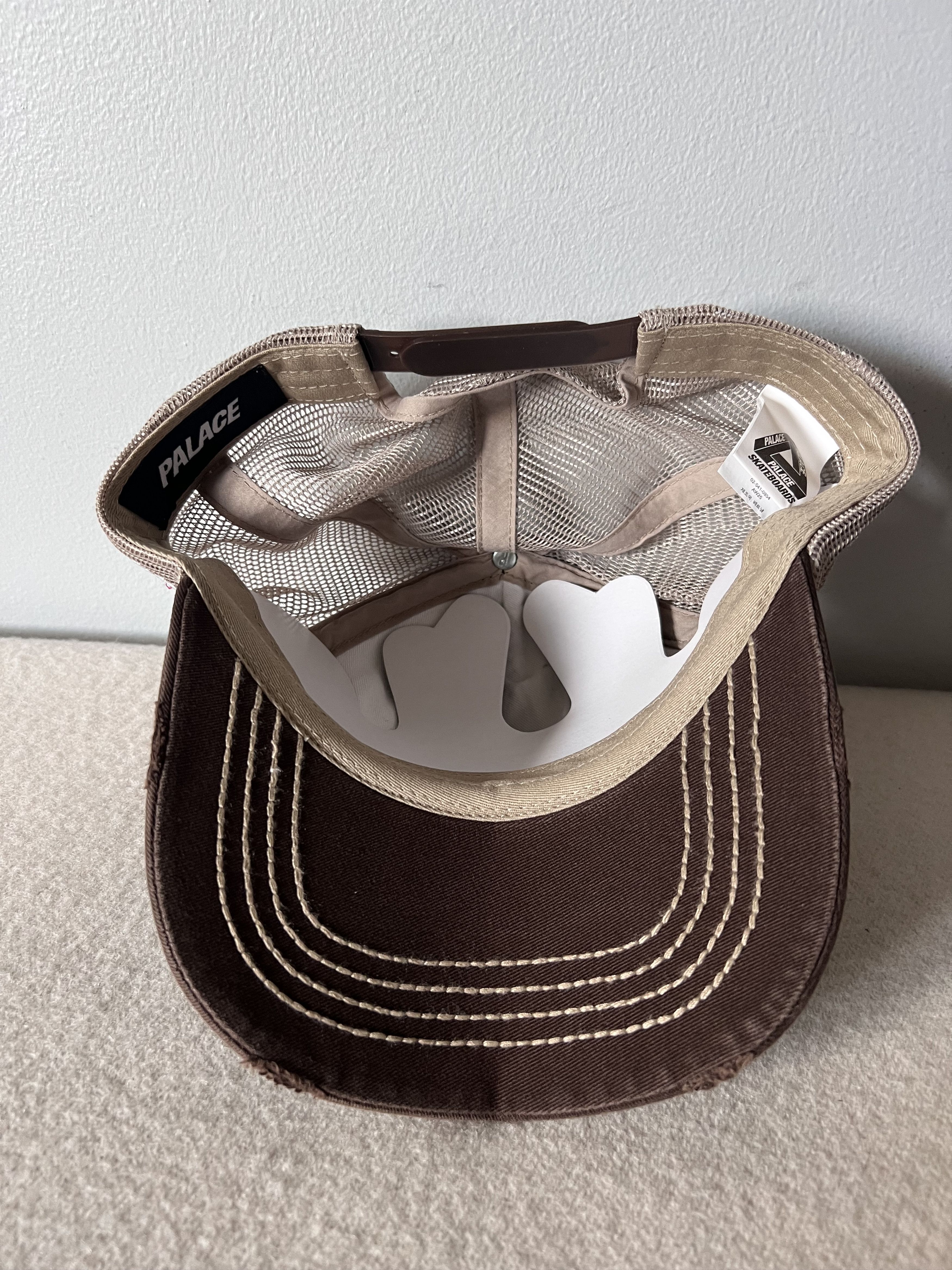 Palace Palace Skateboards Freedom Distressed Trucker Hat in Brown Size ONE SIZE - 5 Thumbnail