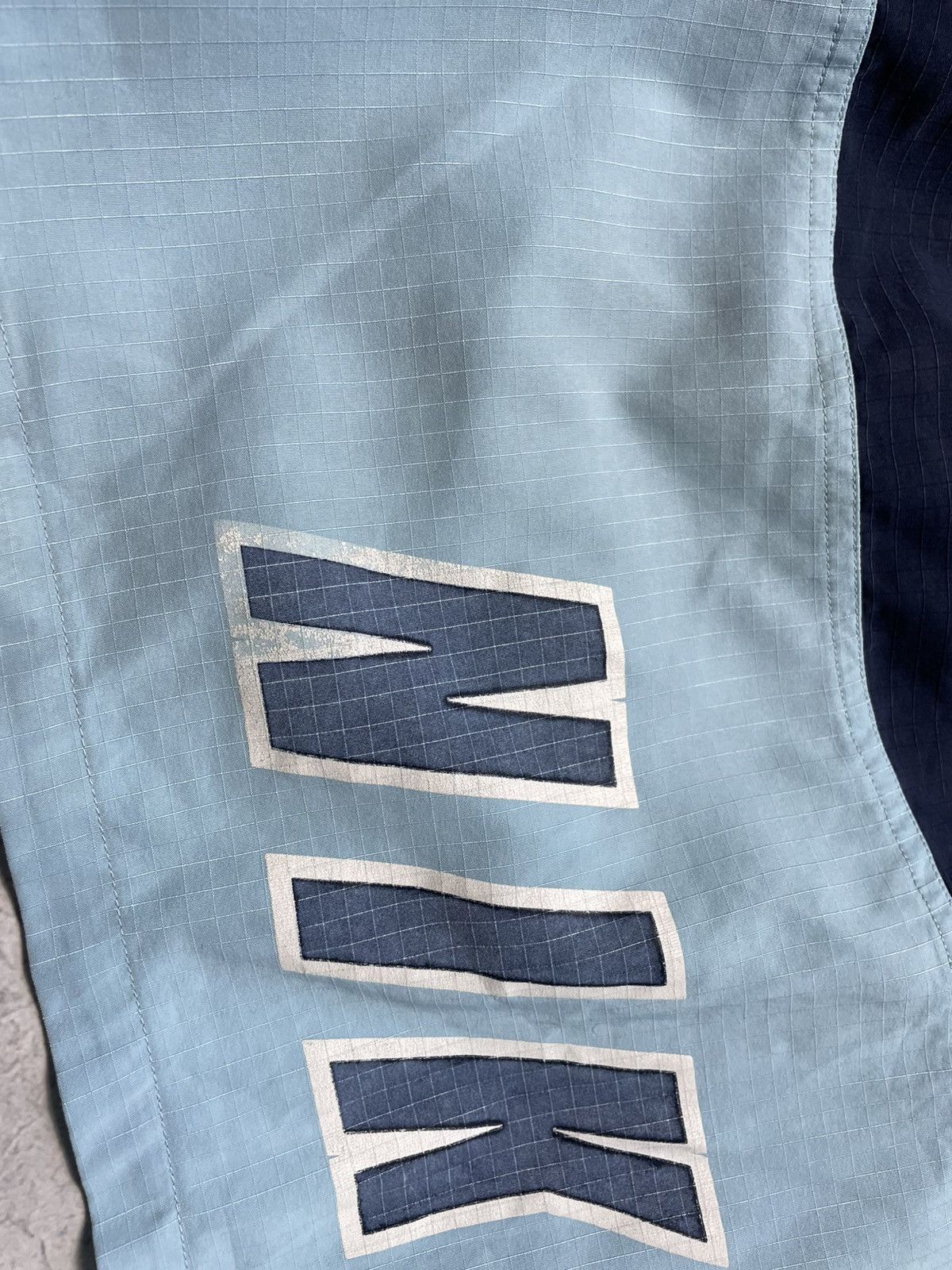 Nike × Vintage Vintage 90s Nike Nylon Shorts Big Swoosh Logo Drill Y2K Size US 34 / EU 50 - 6 Thumbnail