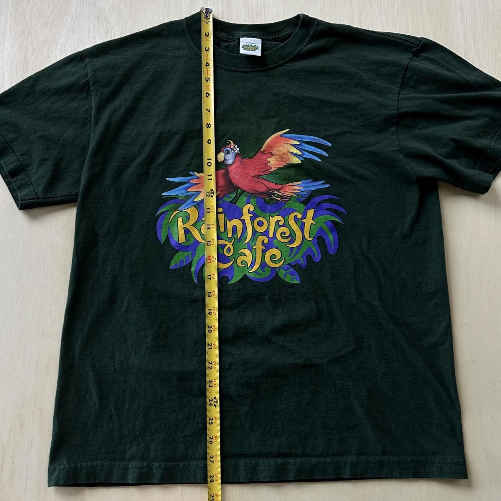 Vintage VINTAGE Rainforest Cafe Shirt Mens Large Green Parrot Graphic Tee T-Shirt Size US L / EU 52-54 / 3 - 3 Thumbnail