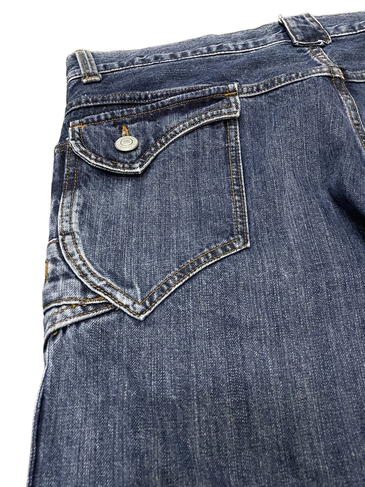If Six Was Nine × In The Attic × Le Grande Bleu (L.G.B.) Paneled Asymmetrical Poems Flared Jeans Size US 34 / EU 50 - 20 Thumbnail