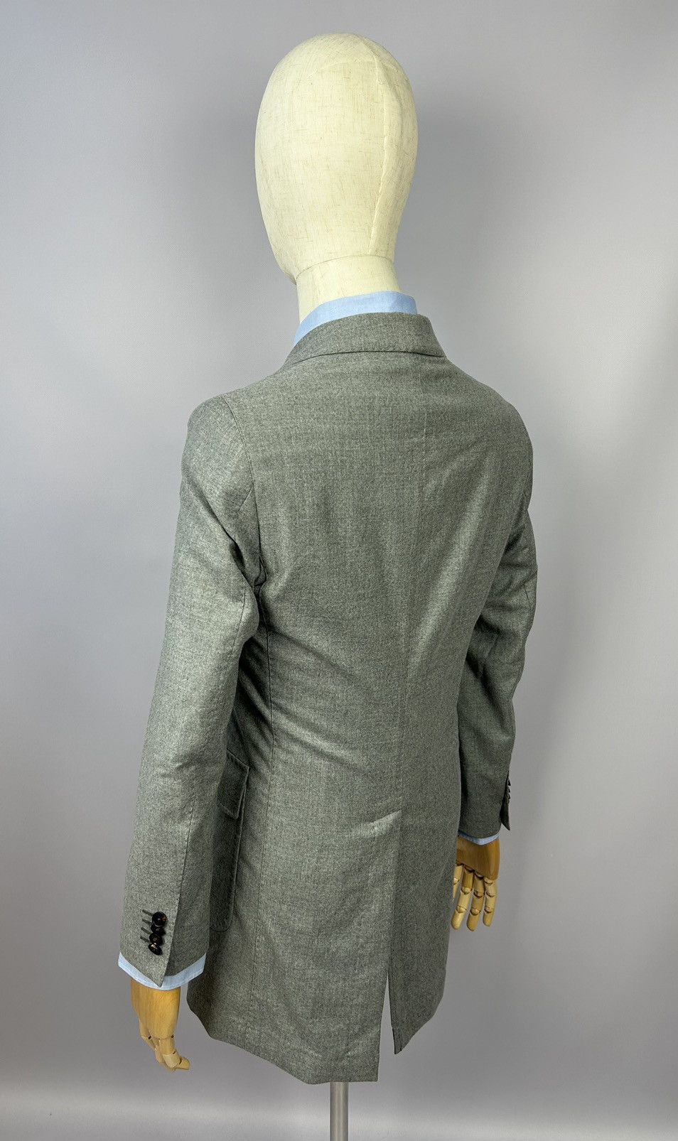 Designer × Paoloni Paoloni Quarantotto Double Breasted Wool Unlined Blazer EU46 Size 36R - 10 Thumbnail