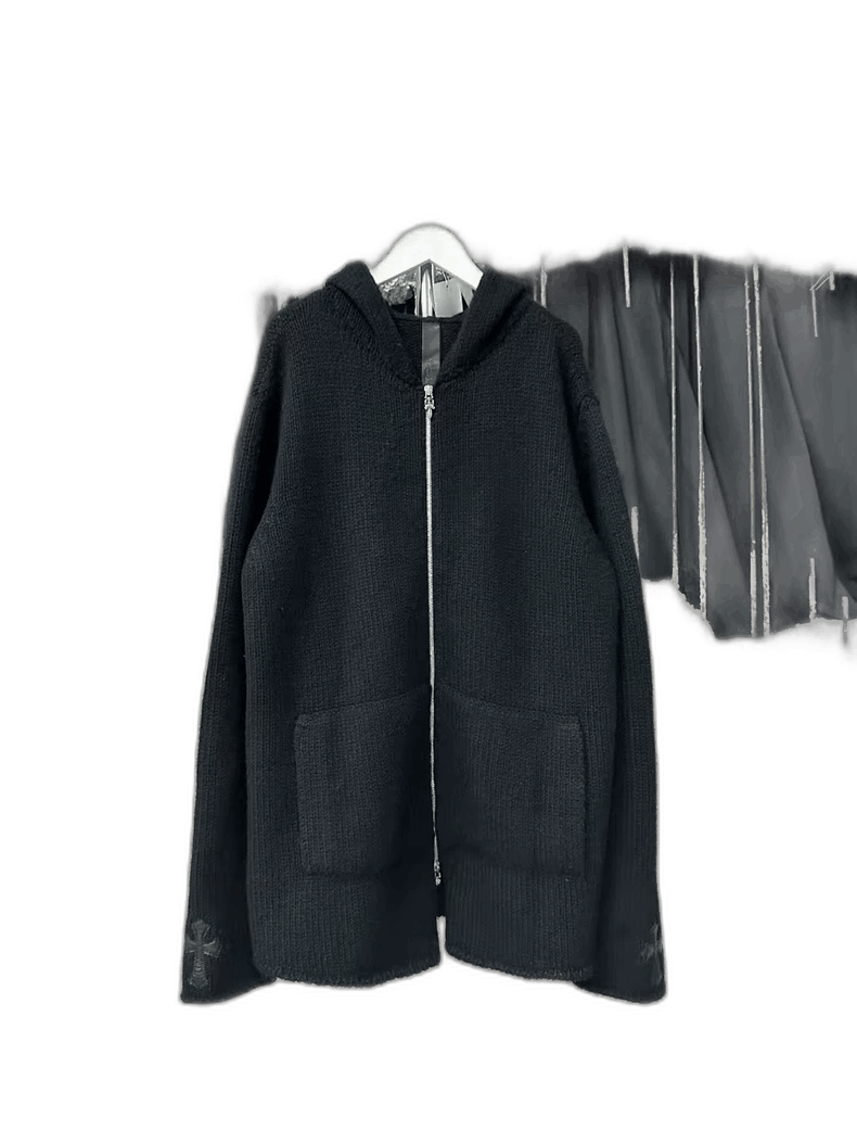 Chrome Hearts Chrome Hearts Wool Zip Up Jacket-yf Size US L / EU 52-54 / 3 - 1 Thumbnail