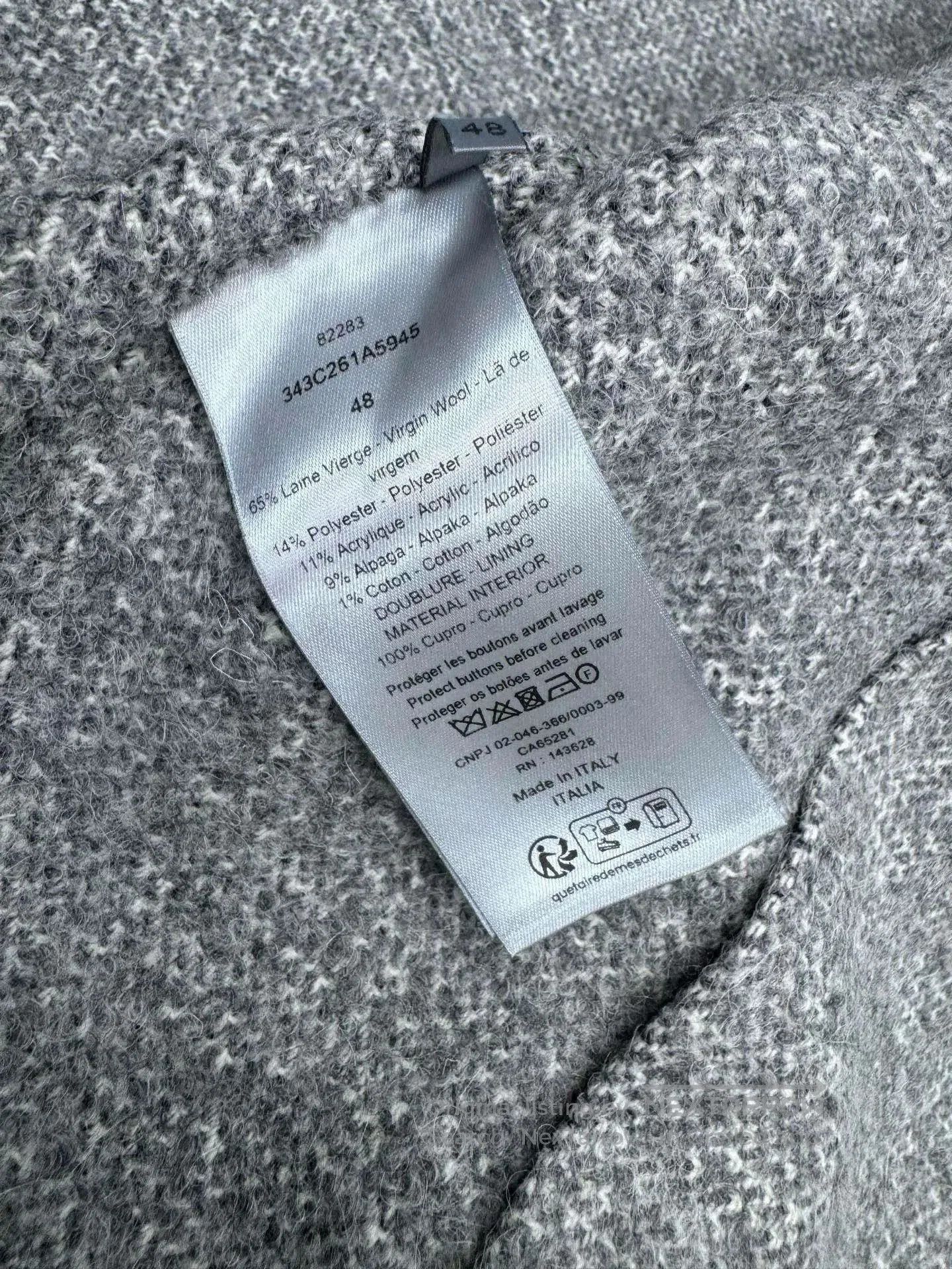 Dior Dior 2024 Autumn Winter Gray Wool Coat. Size US L / EU 52-54 / 3 - 7 Thumbnail