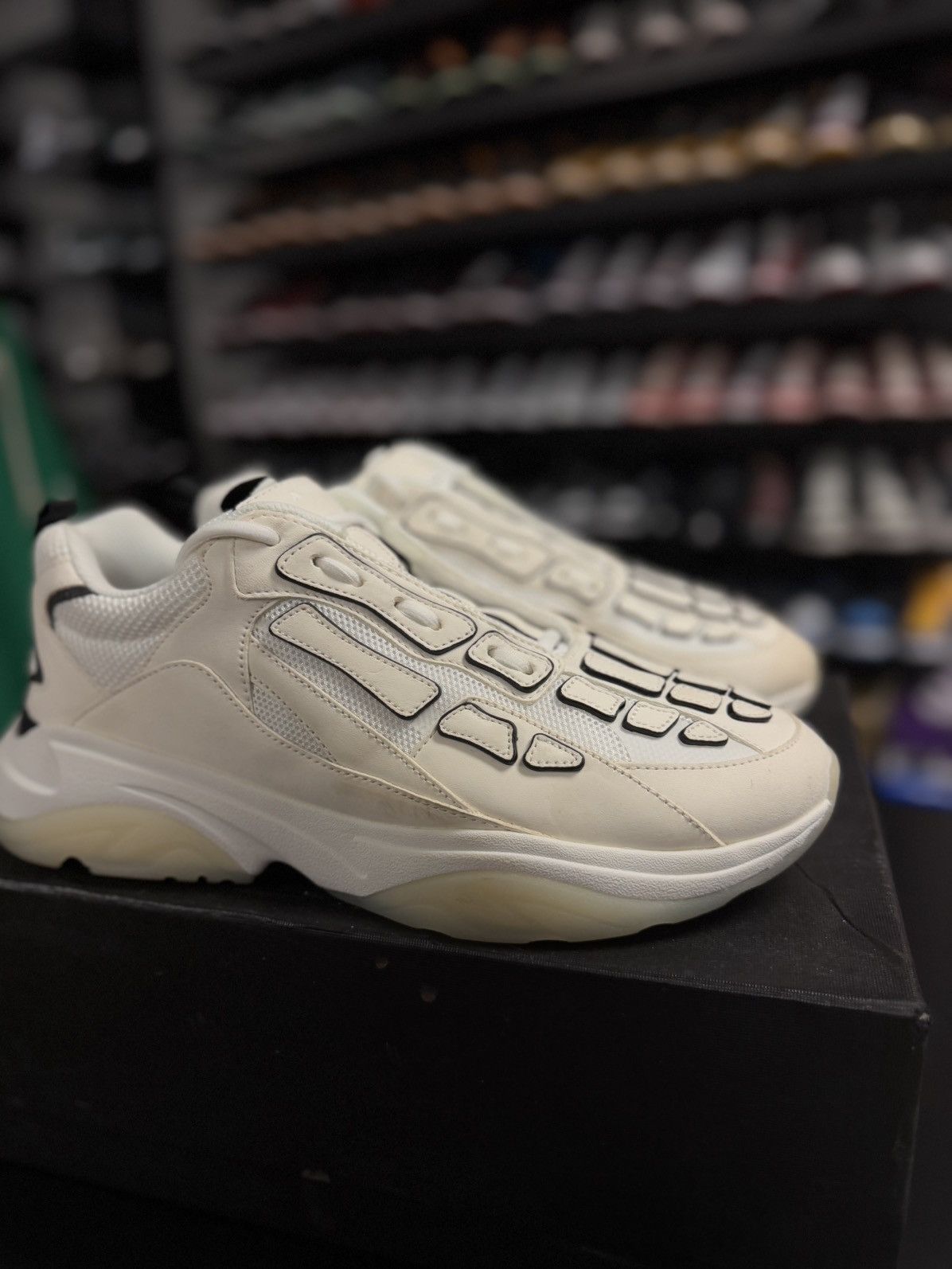 Amiri 46EU/13US - Amiri BONE RUNNER White & Black W BOX Size US 13 / EU 46 - 2 Thumbnail