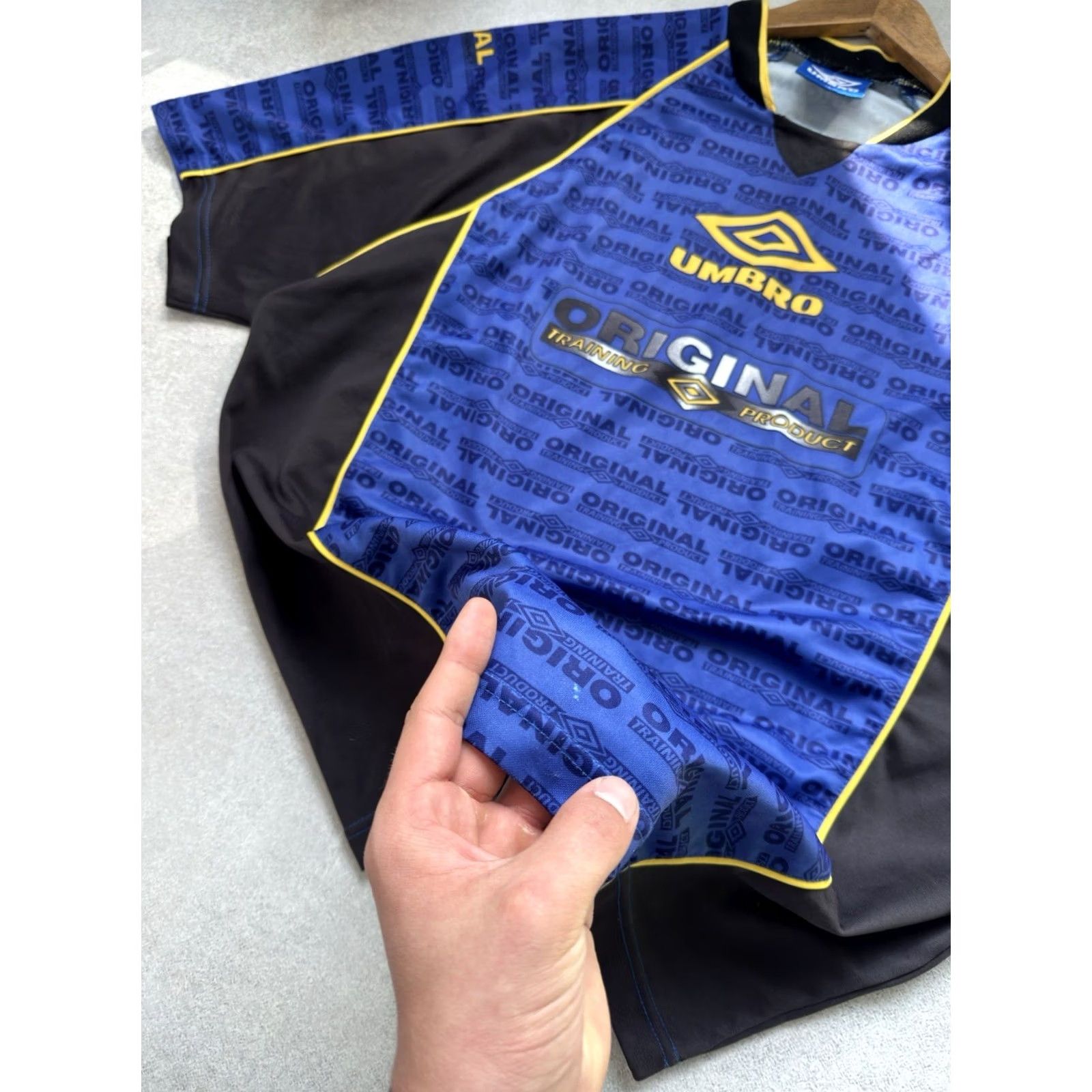 Umbro Umbro Pro Training Vintage Jersey Monogram T Shirt Blue XL Men Size US XL / EU 56 / 4 - 6 Thumbnail