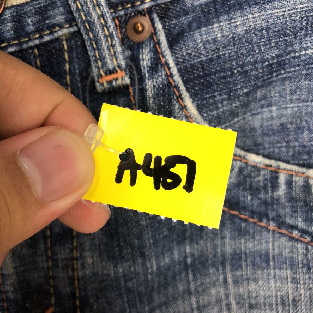 Japanese Brand Olive Des Olive Jeans Blue Distressed Denim Pants #A451 Size US 32 / EU 48 - 15 Thumbnail