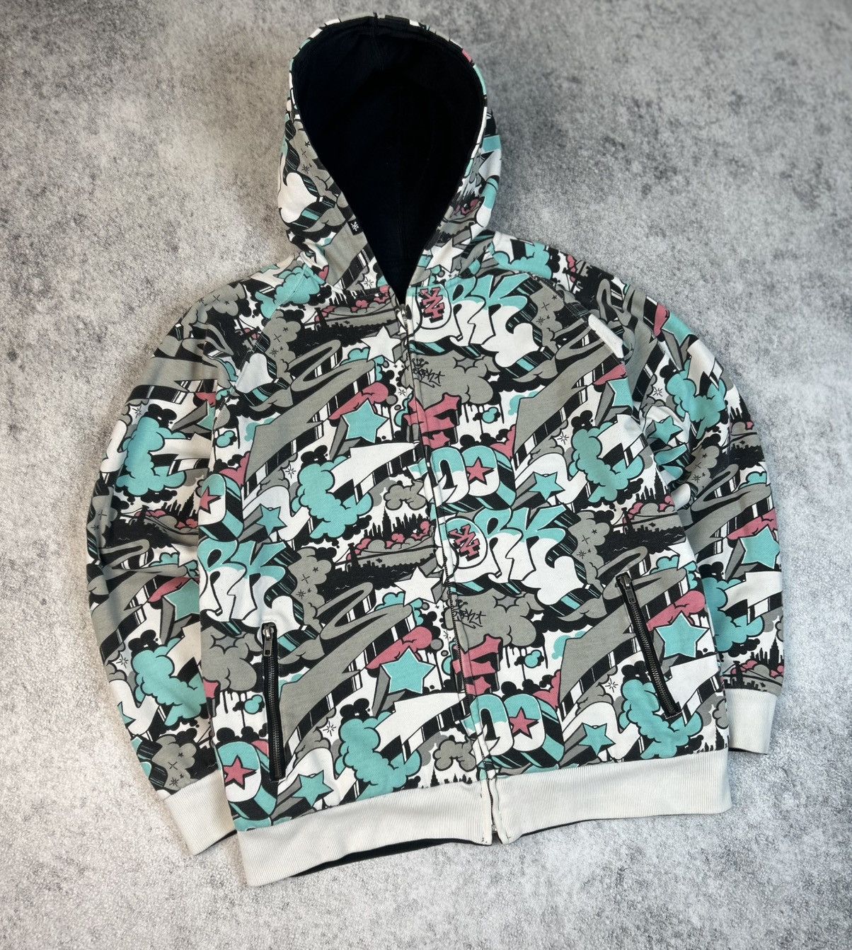 Zoo York Y2K Zoo York Full Zip Hoodie Vintage Hip-Hop Style Size US L / EU 52-54 / 3 - 2 Thumbnail
