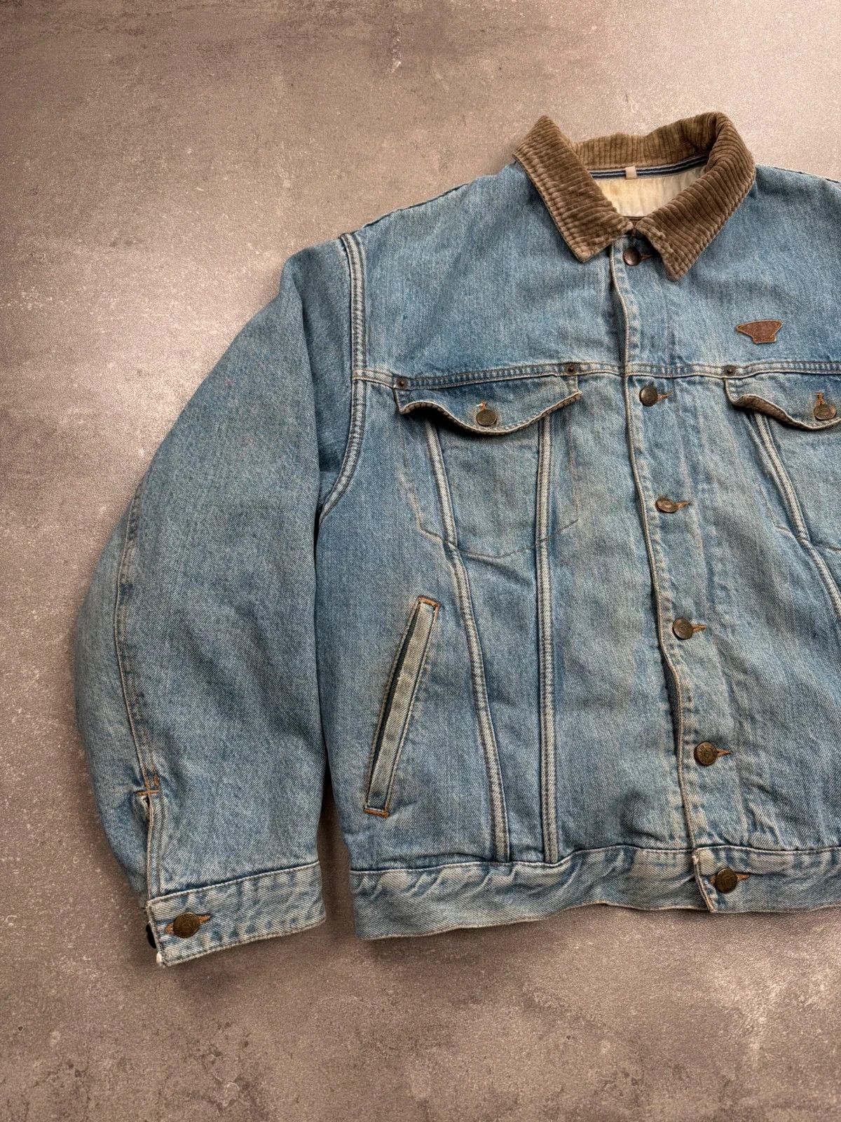 Armani Armani denim jacket vintage 1980s work wear made in Italy Size US L / EU 52-54 / 3 - 3 Thumbnail