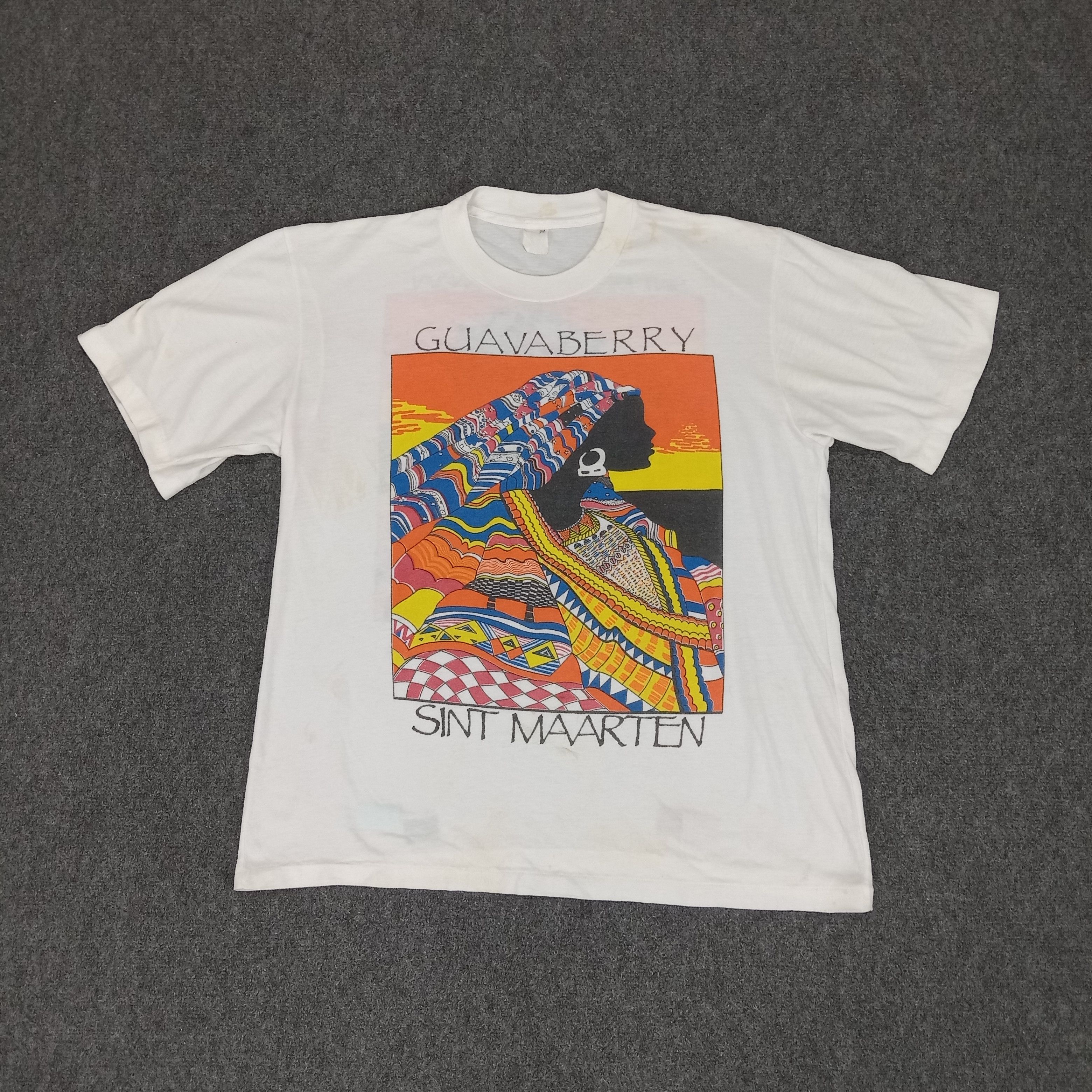 Vintage Guavaberry Sint Maarten Karvanal Artist Tshirt Size US L / EU 52-54 / 3 - 1 Thumbnail
