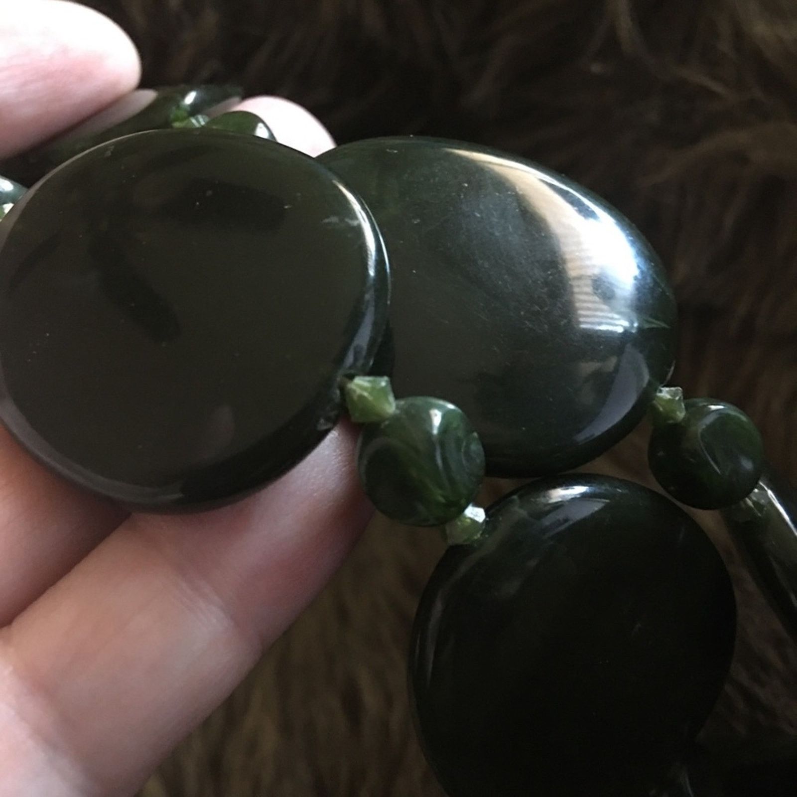 Vintage Vintage Claire’s green resin beaded necklace Size ONE SIZE - 7 Thumbnail