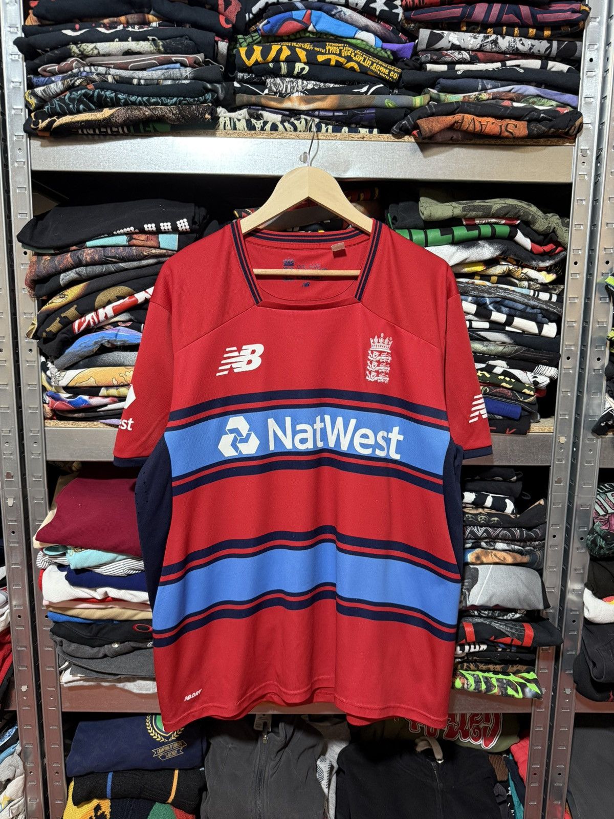 New Balance Vintage England Team Jersey Cricket Shirt New Balance Trikot Size US XXL / EU 58 / 5 - 1 Thumbnail