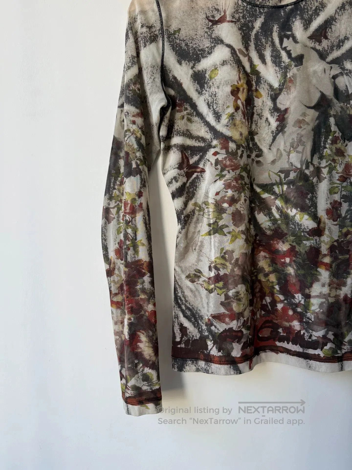 Jean Paul Gaultier Jean Paul Gaultier Floral Mesh Top. Size M / US 6-8 / IT 42-44 - 4 Thumbnail