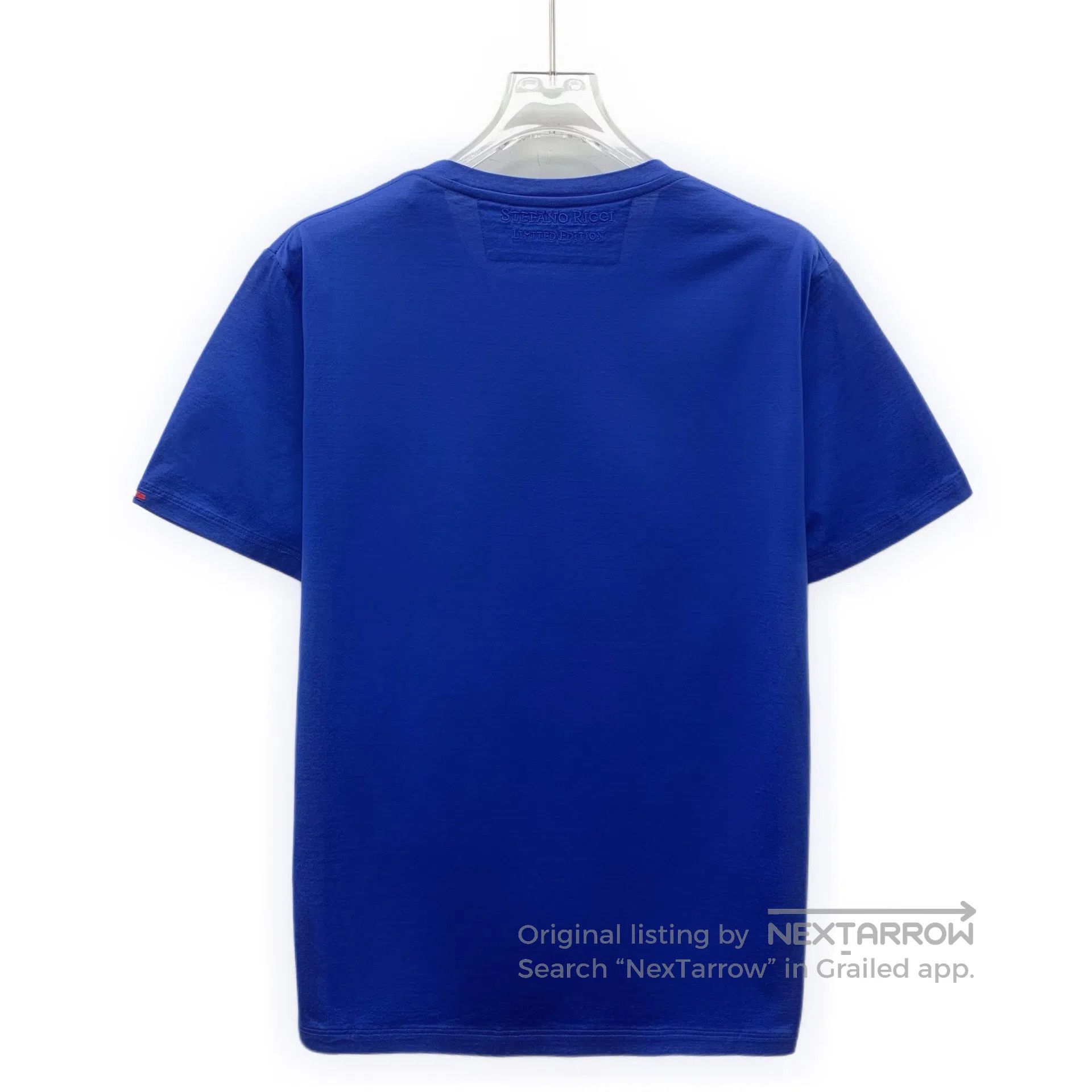 Stefano Ricci Stefano Ricci Dark Blue Eagle Embroidered Cotton Round Nec Size US S / EU 44-46 / 1 - 2 Thumbnail