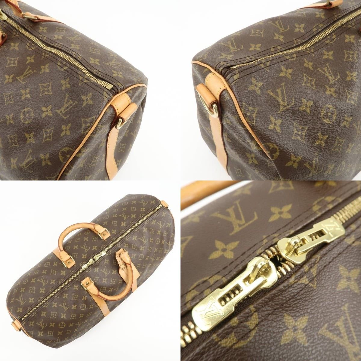 Louis Vuitton Louis Vuitton Monogram Keepall Bandouliere 55 Duffle Bag Size ONE SIZE - 6 Thumbnail