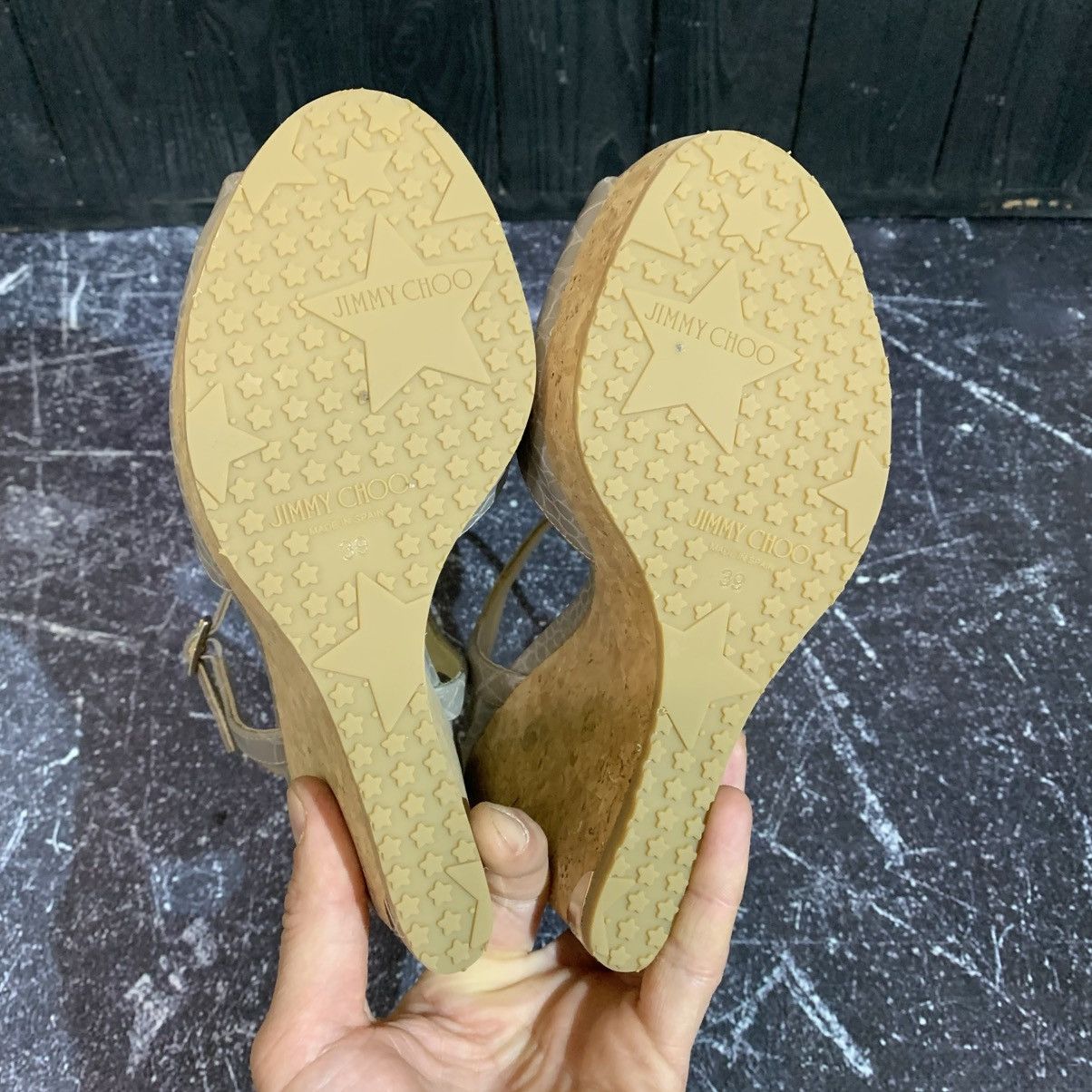 Jimmy Choo Jimmy Choo Wedge Heel Sandals Size 39 Size US 9 / IT 39 - 8 Thumbnail