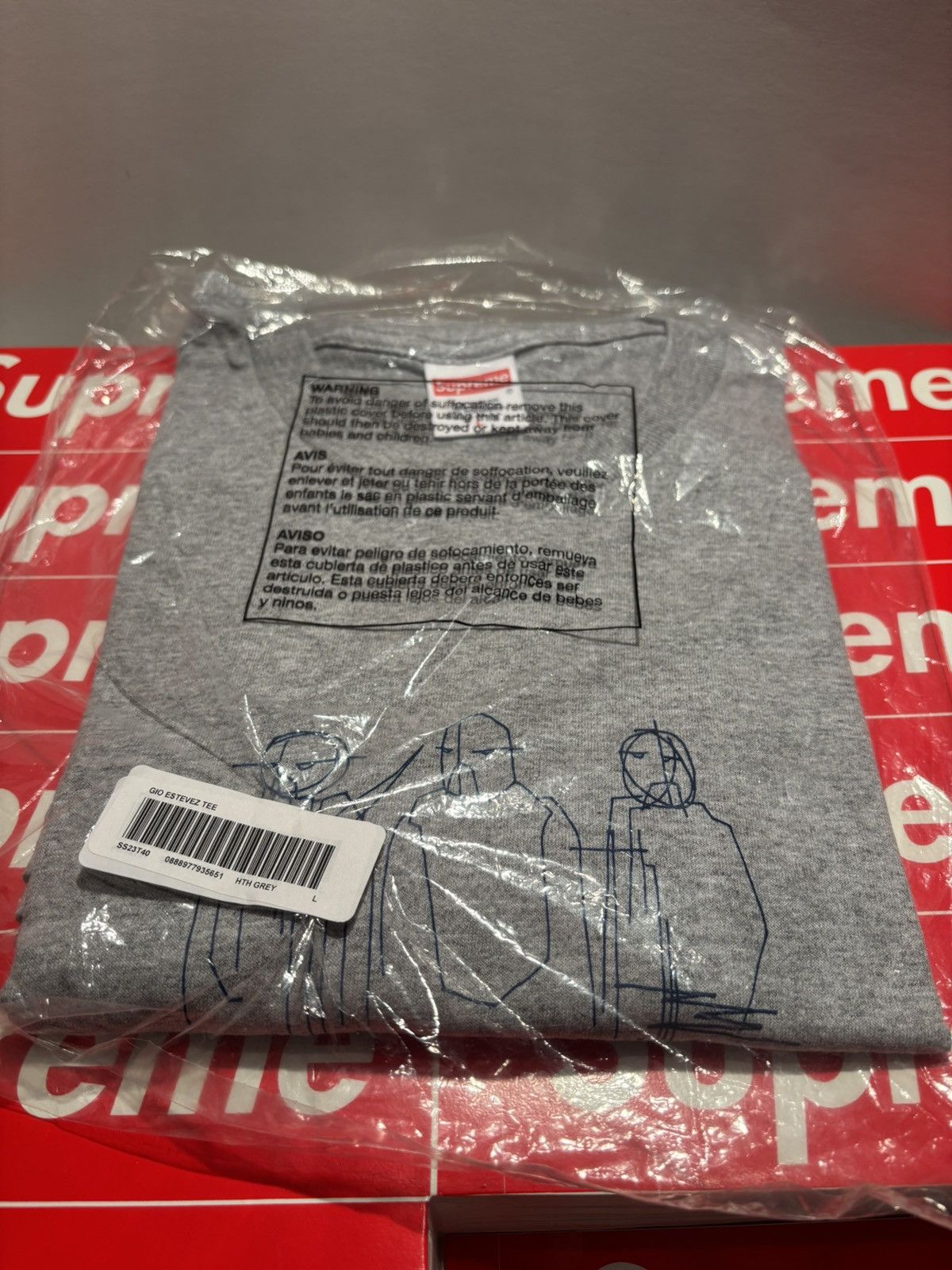 Supreme Supreme Three Kings x Gio Estevez Tee SS23 Large hth grey Size US L / EU 52-54 / 3 - 1 Thumbnail