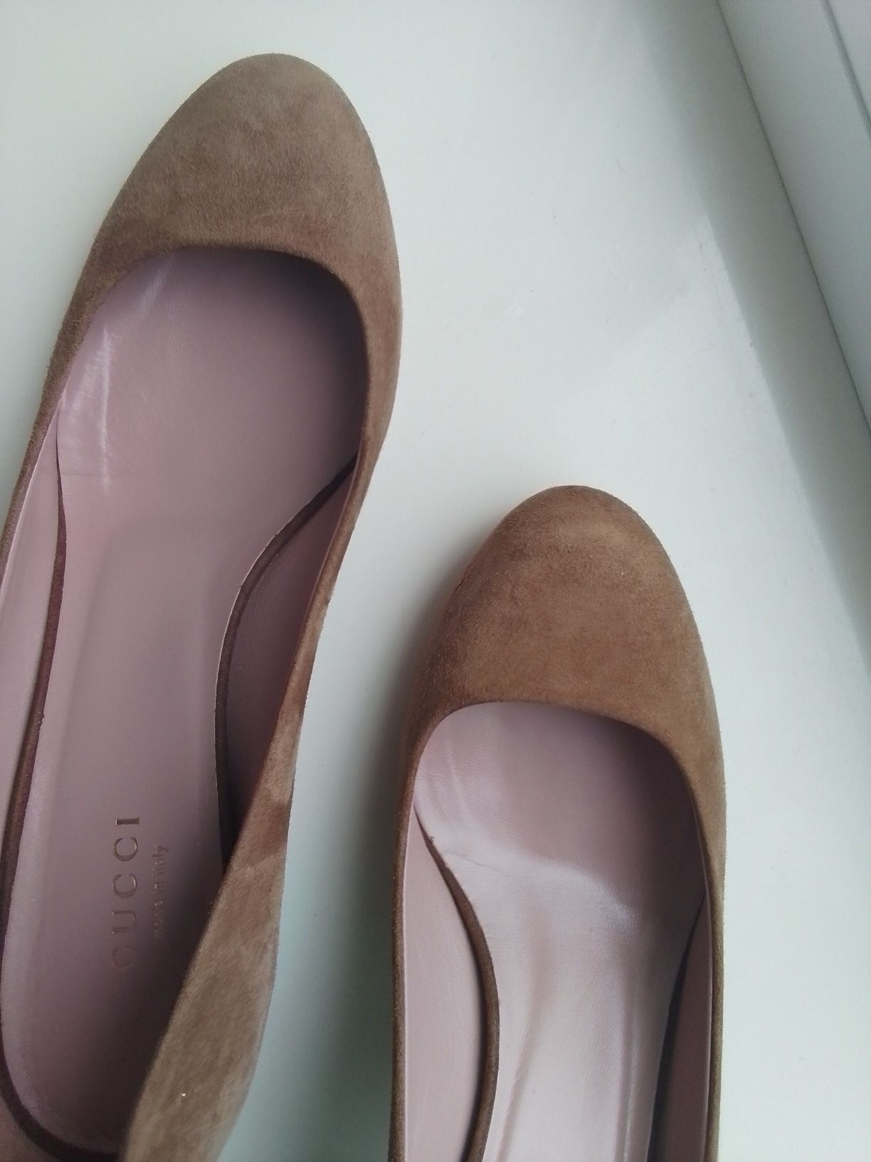 Gucci Gucci Leather Suede Heels Mules Size US 7 / IT 37 - 5 Thumbnail