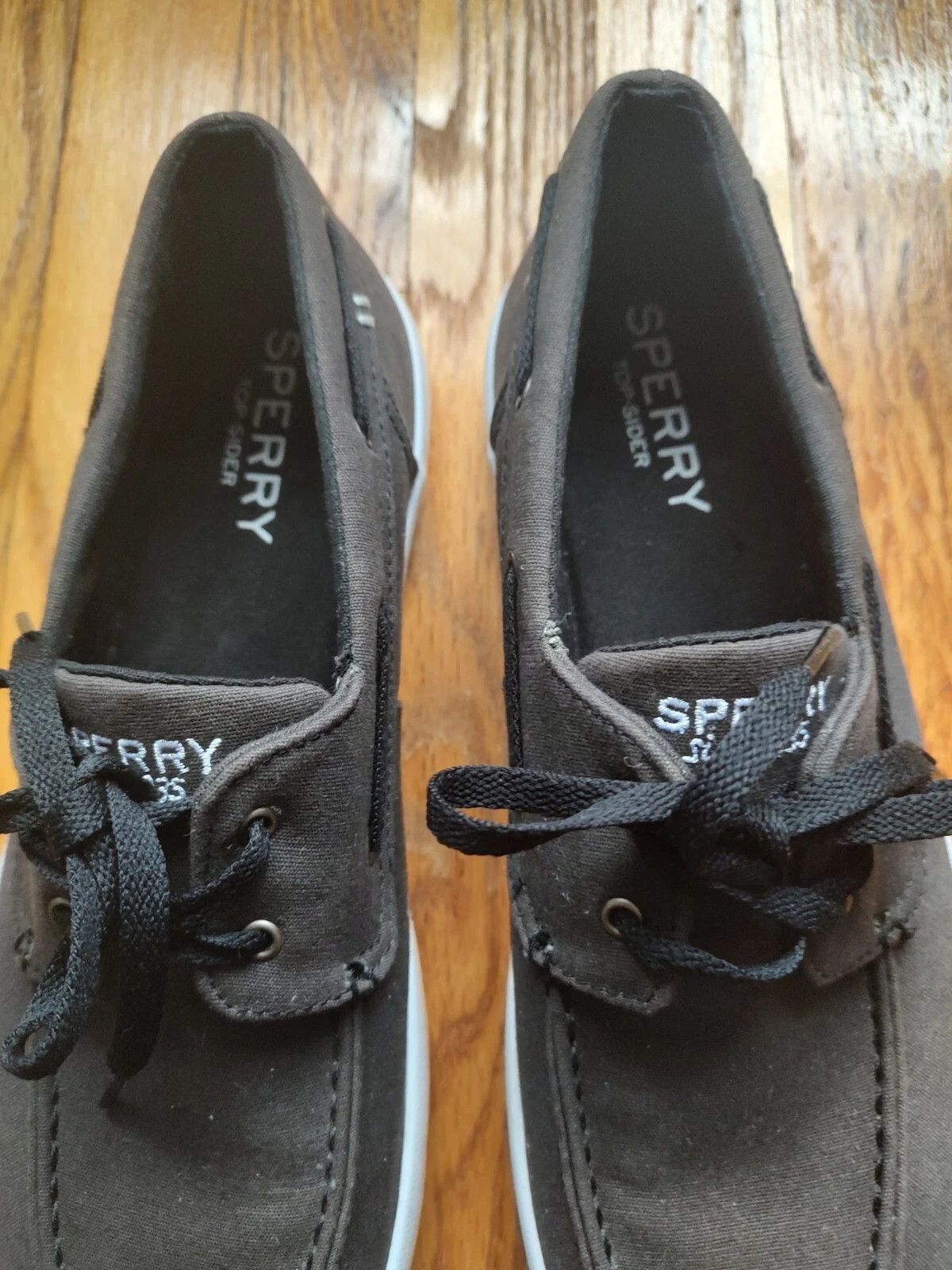 Sperry Sperry Top Sider Boat Shoes Fabric White Black Sneakers 11 Size US 11 / EU 44 - 5 Thumbnail