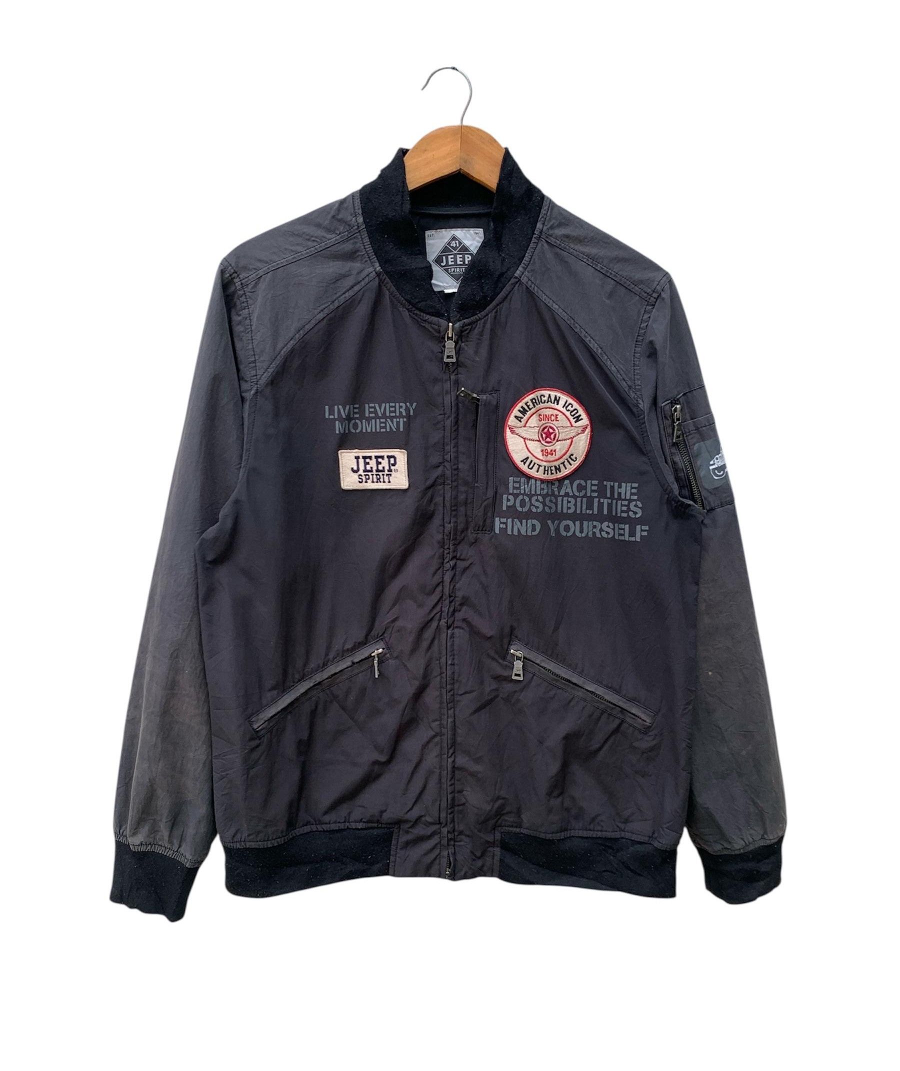 Jeep Vintage Jeep Spirit Bomber Jacket Size US XL / EU 56 / 4 - 1 Thumbnail