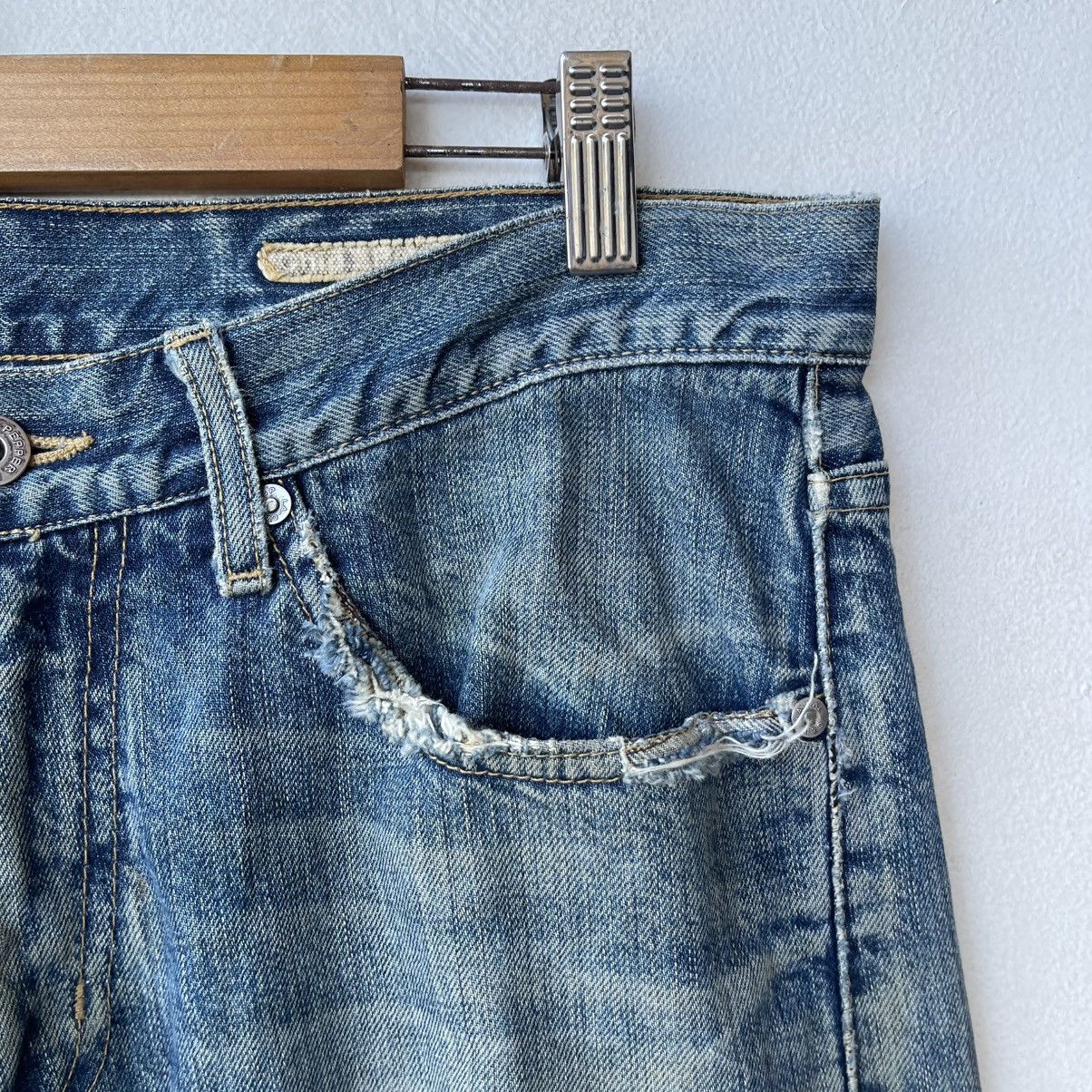Chip & Pepper Archival Chip & Pepper Destroyed Boro Denim Jeans Size US 31 - 7 Thumbnail