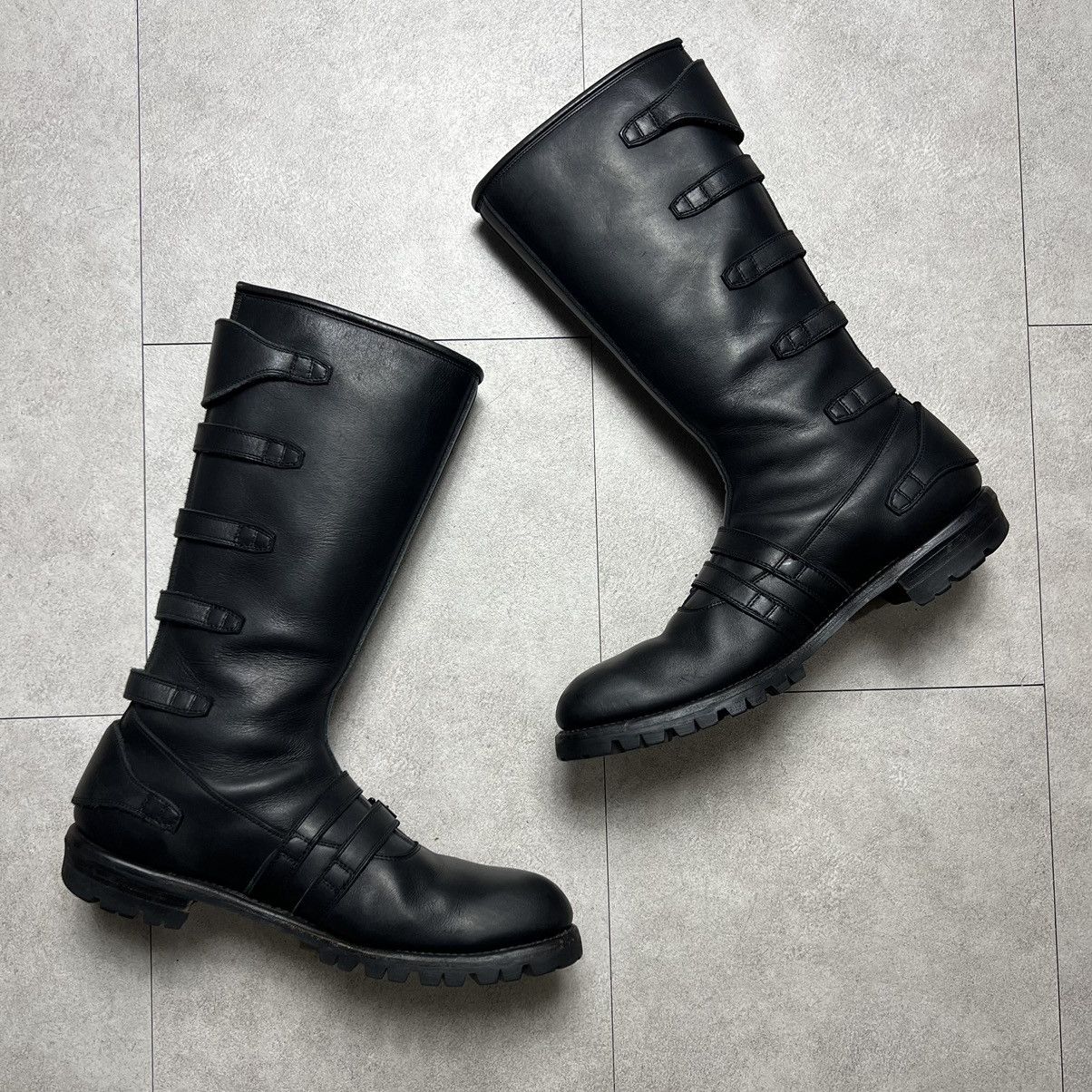 Blackmeans Blackmeans Leather 8 buckle Boots Size ONE SIZE - 2 Thumbnail