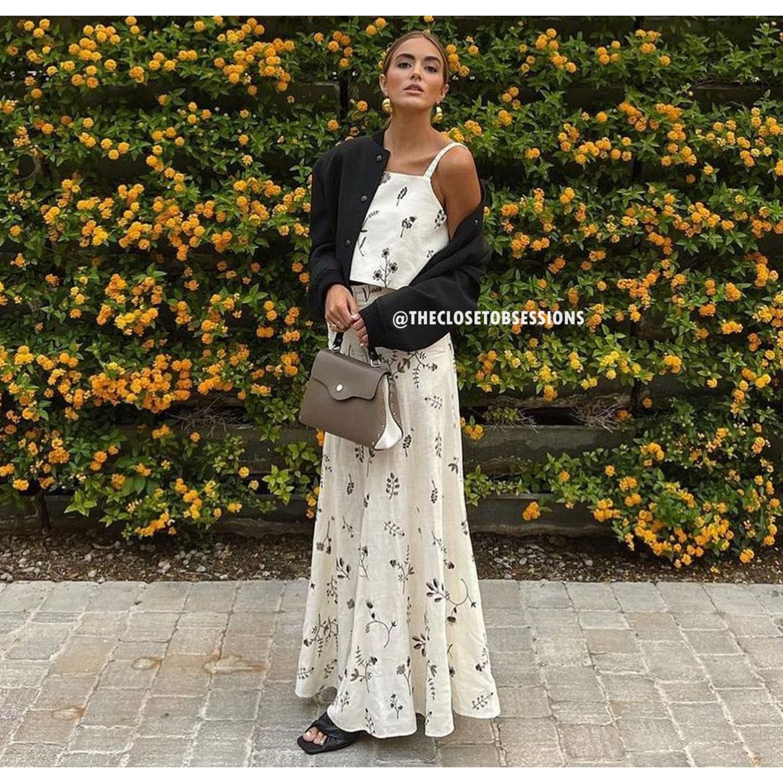 Zara ZARA BLOGGER FAVE! Co-Ord Set Tied Crop Top + Maxi Skirt NWT Size L / US 10 / IT 46 - 14 Thumbnail