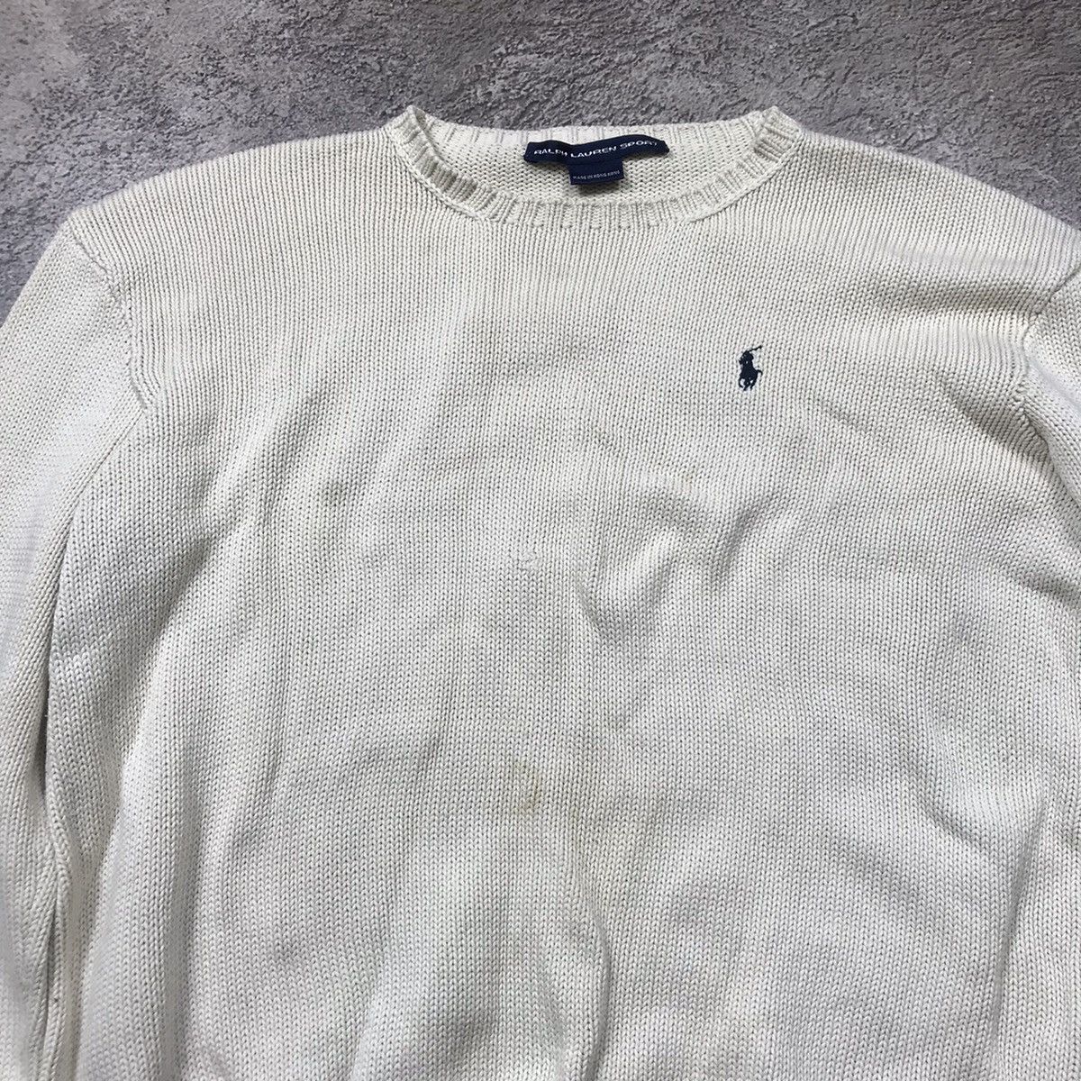 Vintage Vintage Ralph Lauren Sport Crew Knit Sweater Preppy Y2K M Size M / US 6-8 / IT 42-44 - 3 Thumbnail