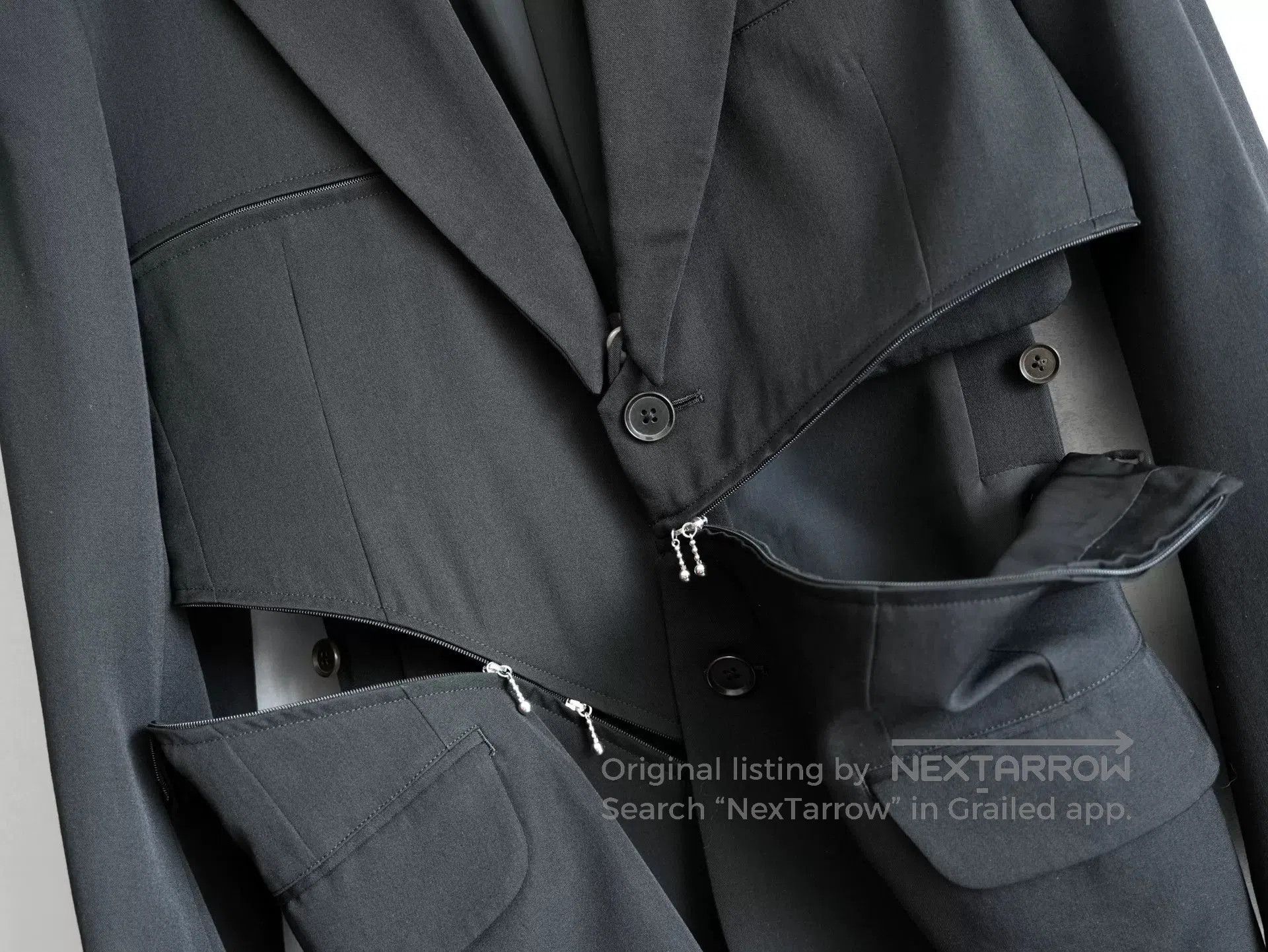Yohji Yamamoto deconstructed zipper jacket by yohji yamamoto. Size US M / EU 48-50 / 2 - 4 Thumbnail