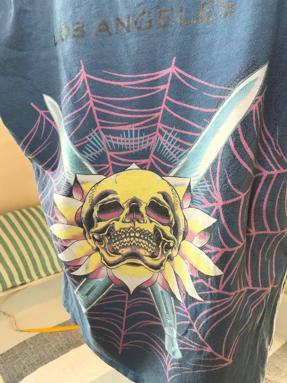 Christian Audigier 🔥 Christian Audigier Ed Hardy Skulls Y2K T Shirt Hearts Size US L / EU 52-54 / 3 - 8 Thumbnail