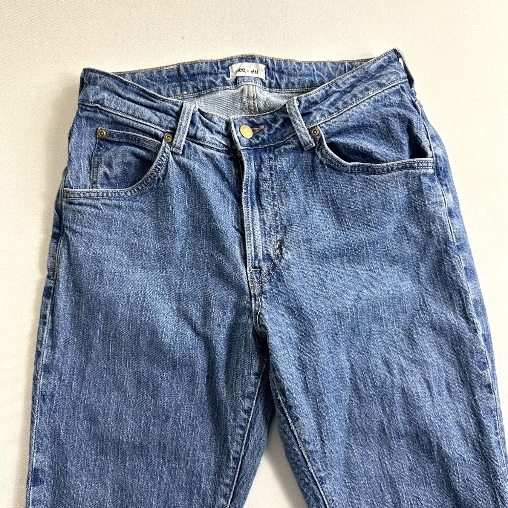 Lee Lee x H&M Denim Jeans Mens Size 30X32 Blue Straight Leg Mid-Rise 5 Pocket Jeans Size US 30 / EU 46 - 3 Thumbnail