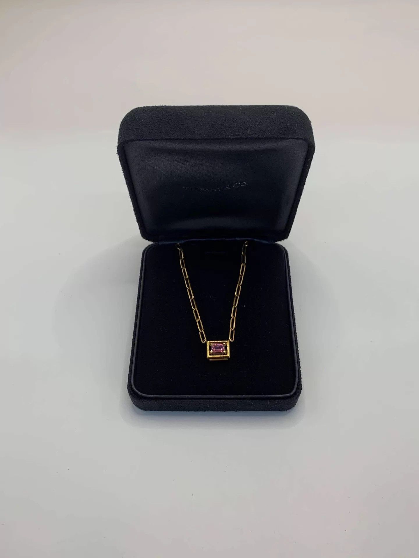 Tiffany & Co. Tiffany Rose Gold Purple Gem U-Necklace 45cm 13.45g Size ONE SIZE - 6 Thumbnail