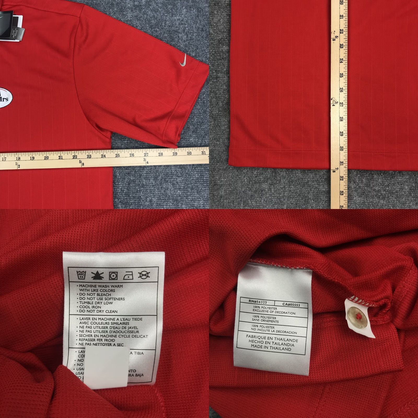 Nike NWT Nike Dri-fit Golf Polo Shirt Men’s XL UV Protective Embroidered Swoosh Shirt XL Men Red Nike Golf Swoosh Mens Size US XL / EU 56 / 4 - 8 Thumbnail
