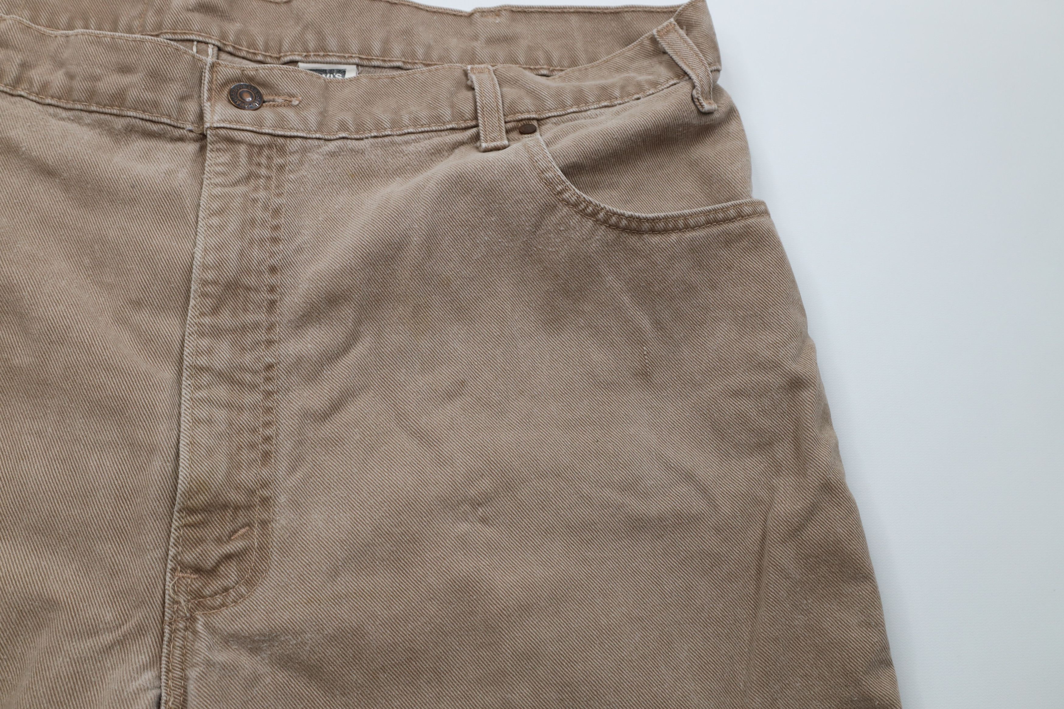 Levi's Vintage 90s Levis Loose Denim Jean Shorts Brown Cotton USA Size US 42 / EU 58 - 6 Thumbnail