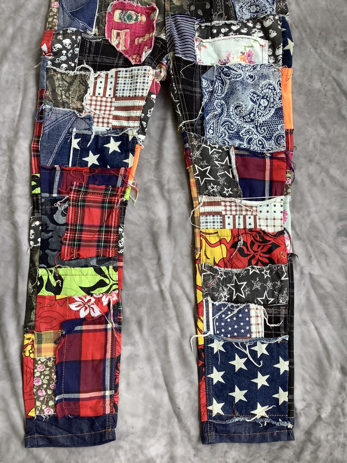 If Six Was Nine If6w9 Style Patchwork Emo Punk Size US 34 / EU 50 - 4 Thumbnail