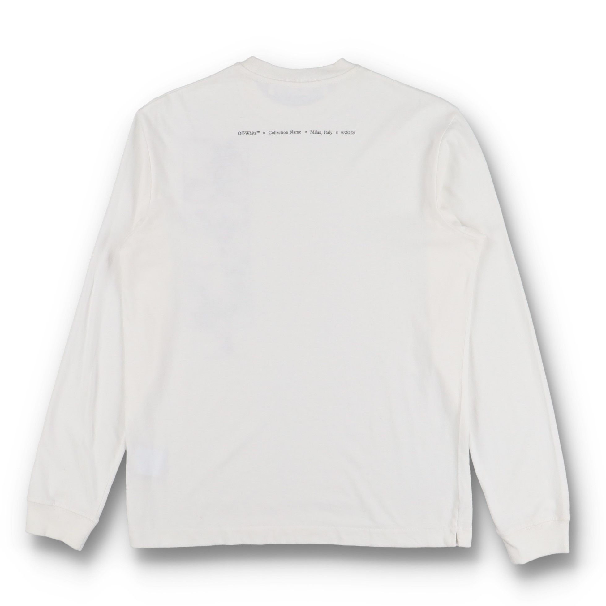 Off-White White Caravaggio Negative Long Sleeve Skate T-Shirt Size US M / EU 48-50 / 2 - 4 Thumbnail