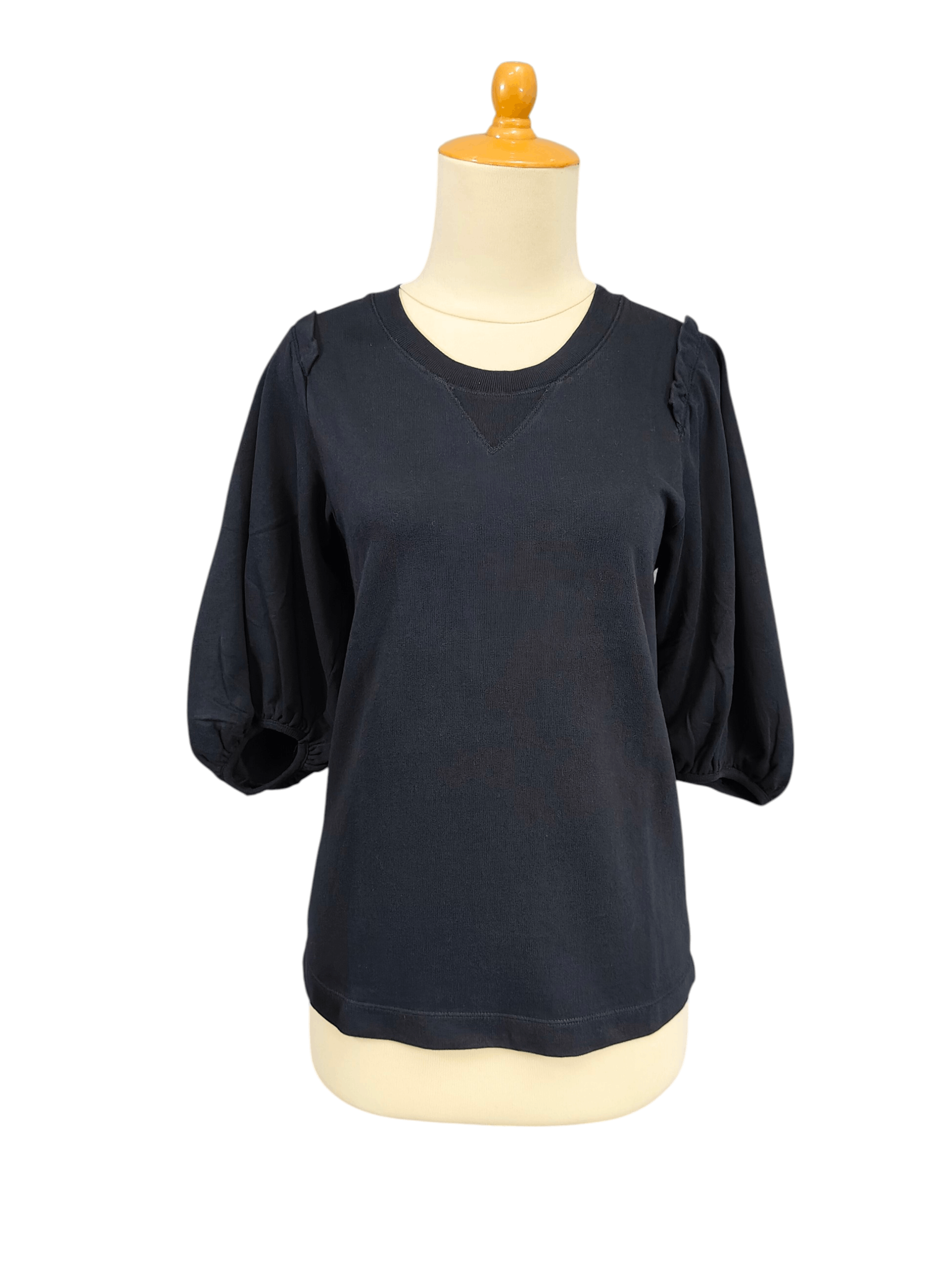 Dries Van Noten Dries Van Noten- Minimalist Structured Balloon Sleeve Tshirt Size S / US 4 / IT 40 - 1 Thumbnail