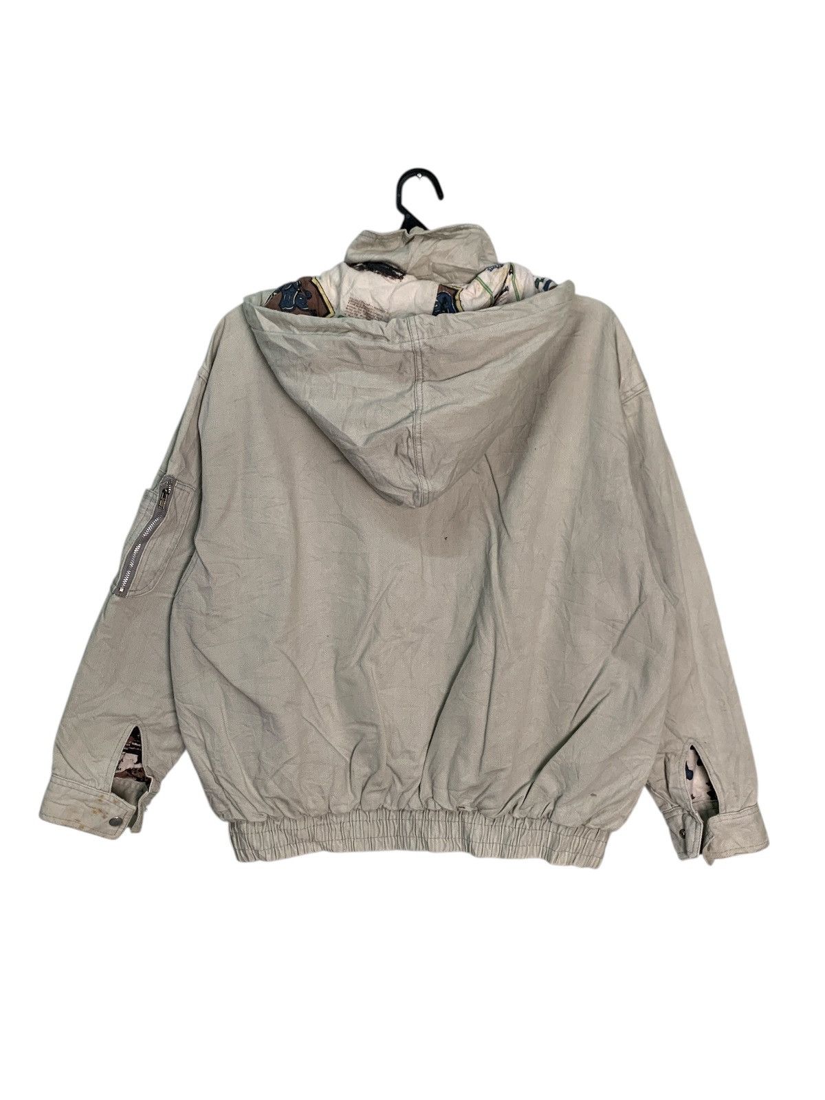 Japanese Brand Rare Design Vintage Heureuy Hooded Bomber Jacket Size US M / EU 48-50 / 2 - 2 Thumbnail