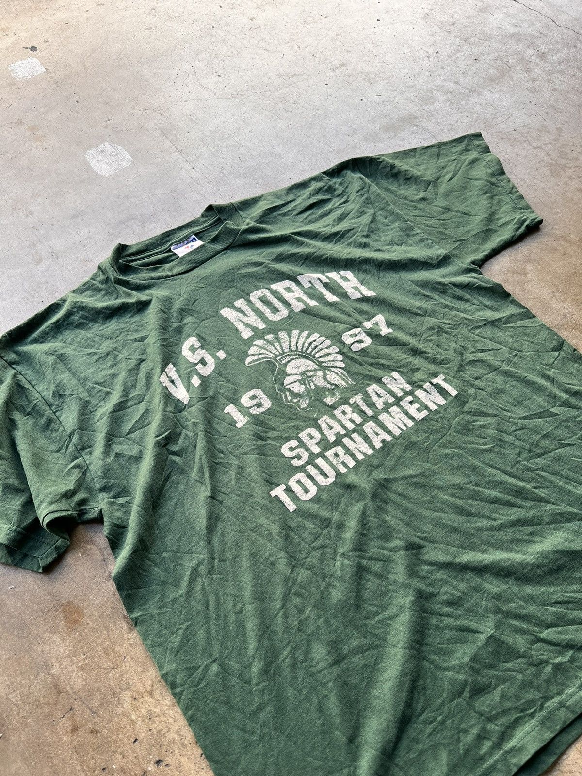 Other × Vintage *VINTAGE* GREEN UNIVERSITY TEE Size US L / EU 52-54 / 3 - 2 Thumbnail