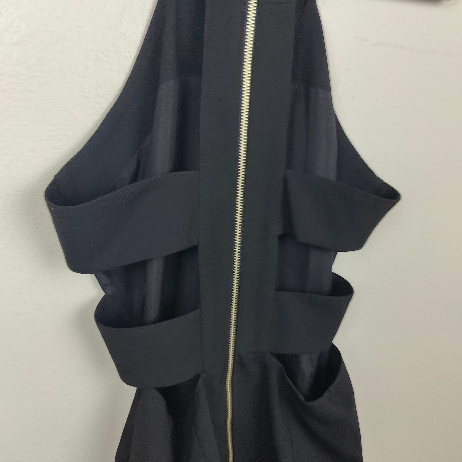 Other Nomia Cut Out Dress Womens 2 Black Sleeveless Mini Y2K Size XS / US 0-2 / IT 36-38 - 6 Thumbnail
