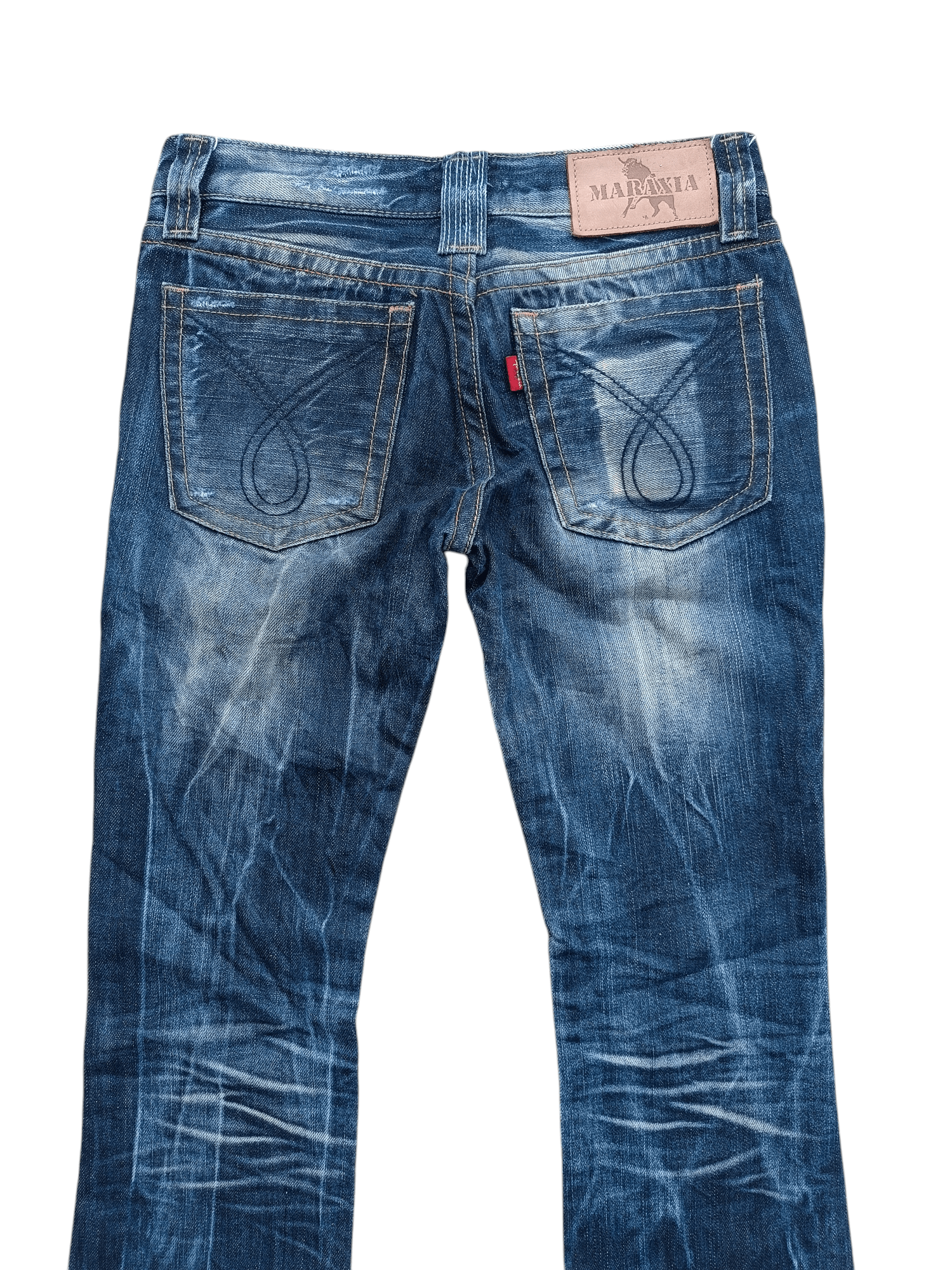 Hysteric Glamour SUPER FLARED🔥Maraxia Whiskers Faded Low Rise Boot Cut Jeans Size US 28 / EU 44 - 13 Thumbnail
