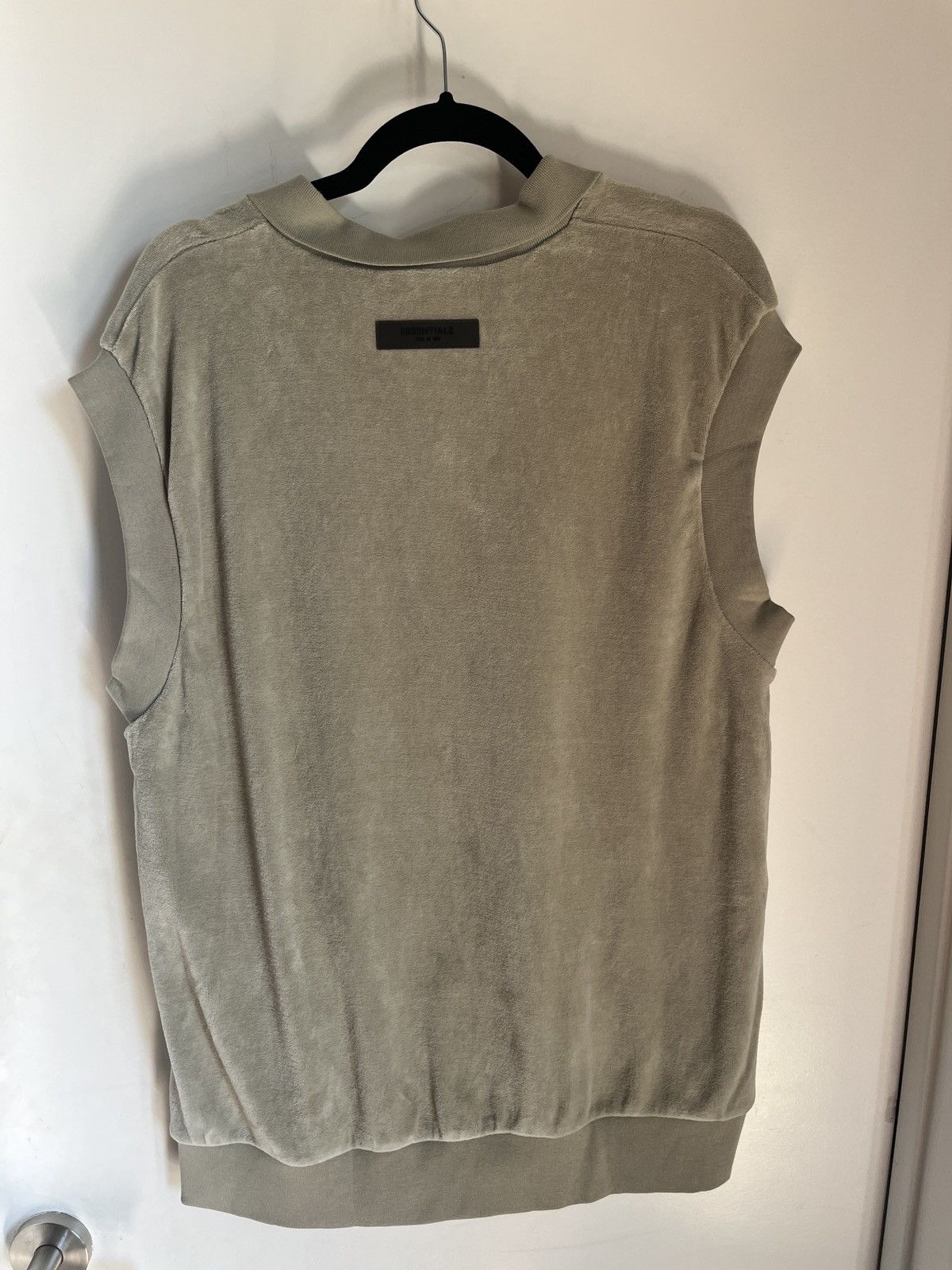 Fear of God NWT Fear of God Essentials Velour Sleeveless Polo Seafoam Size XL / US 12-14 / IT 48-50 - 2 Thumbnail