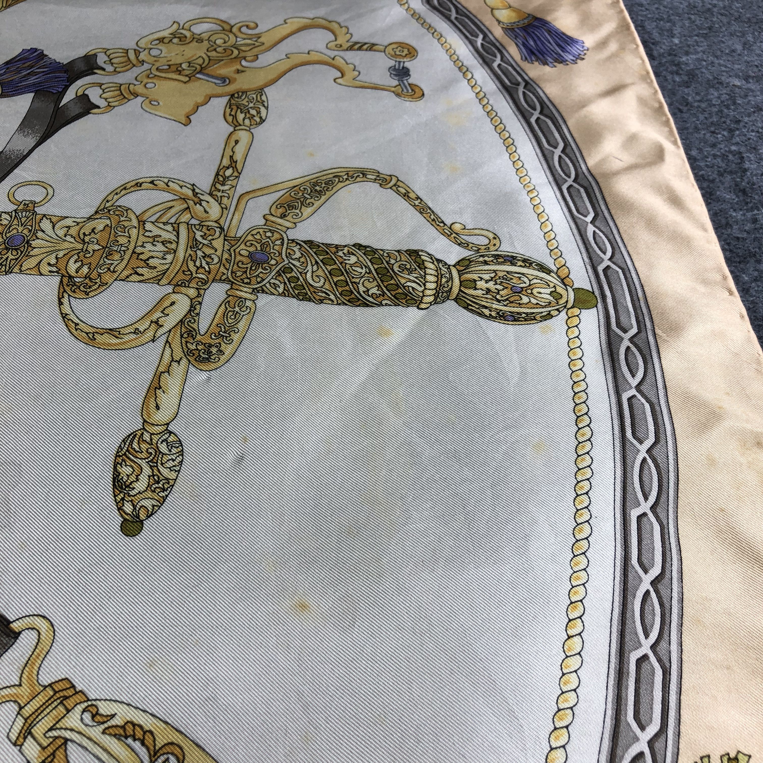 Lancel Vintage Lancel Luxury Baroque Silk Scarf M938 Size ONE SIZE - 10 Thumbnail