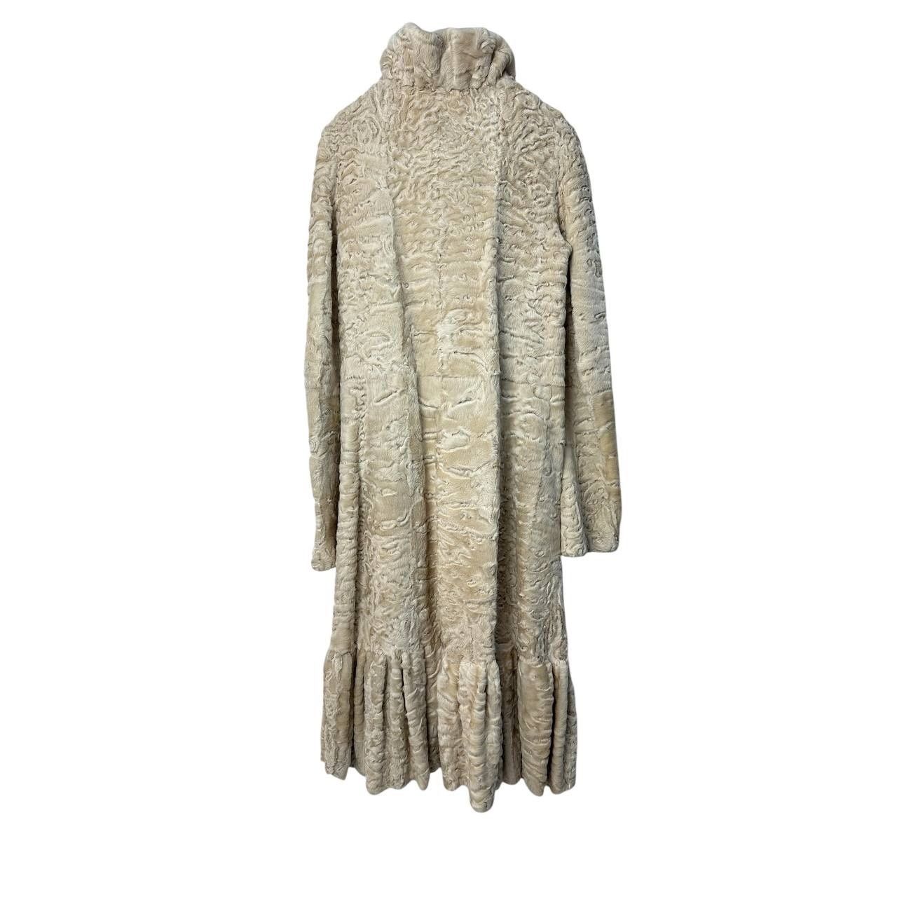 Giambattista Valli Giambattista Valli Karakul Fur Ruffle Trim Coat Sz.38 Size XS / US 0-2 / IT 36-38 - 3 Thumbnail